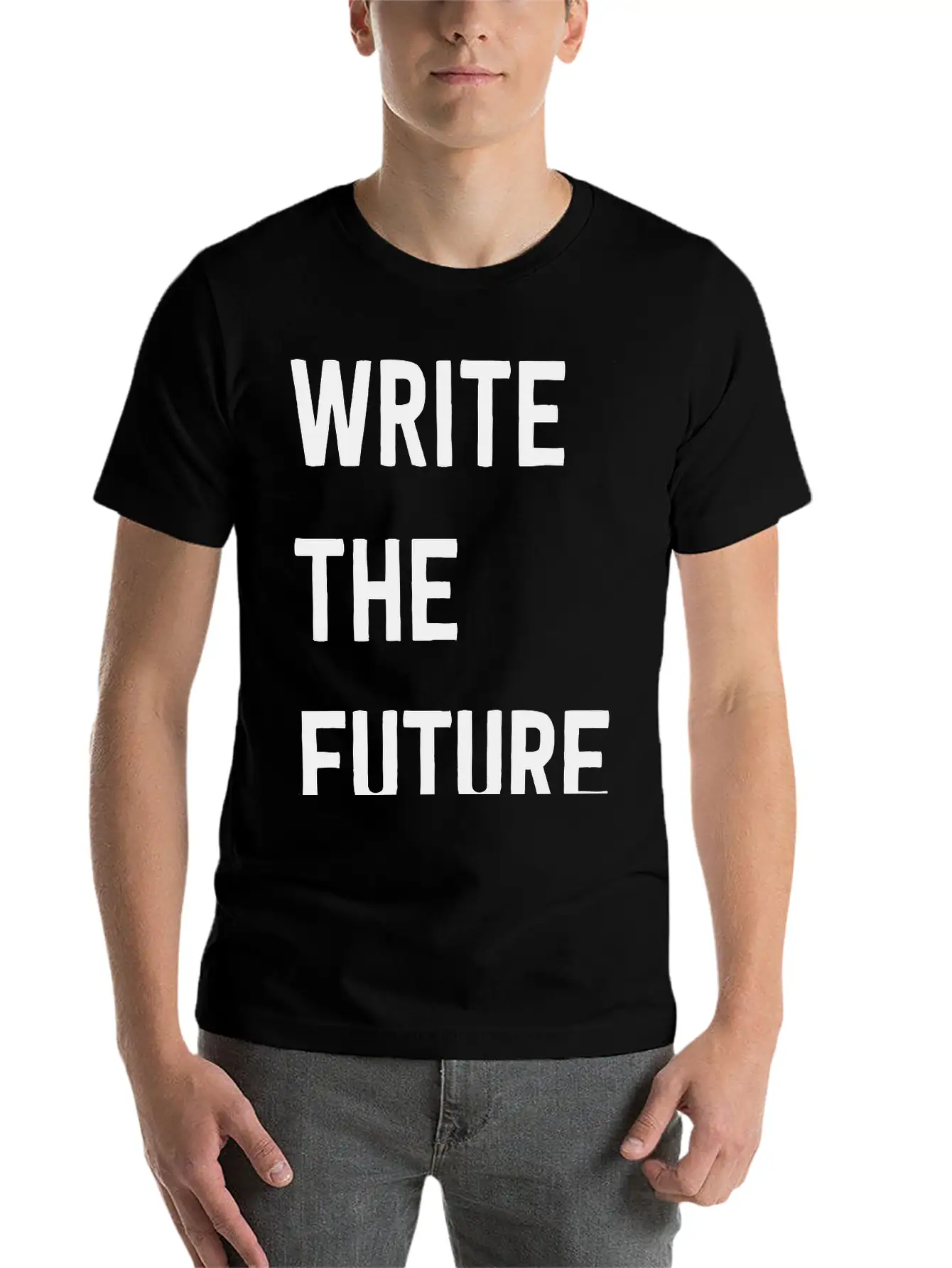 Write The Future Stylish Everyday T-Shirt – Unisex Basic Cotton Tee