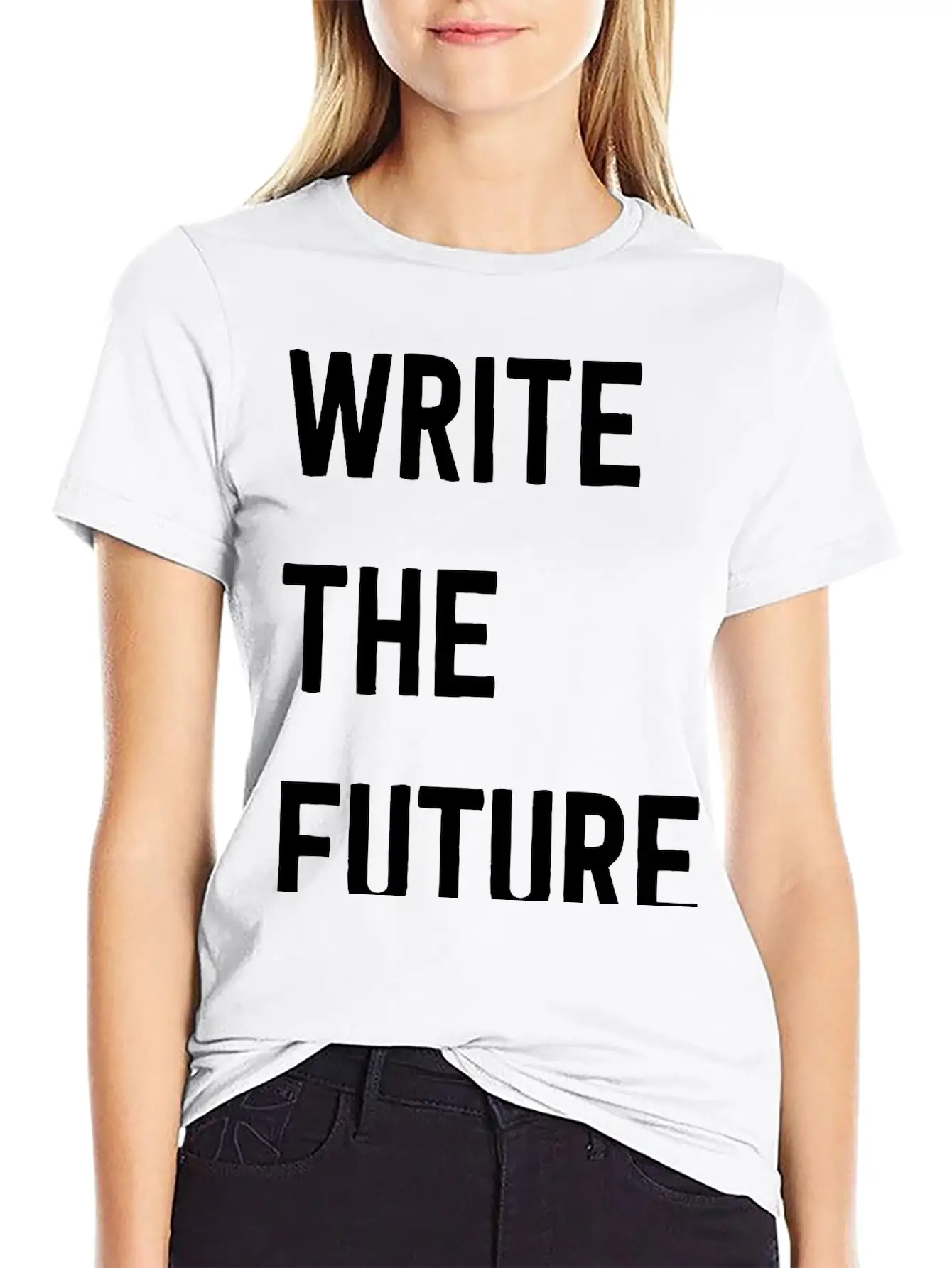 Write The Future Stylish Everyday T-Shirt – Unisex Basic Cotton Tee