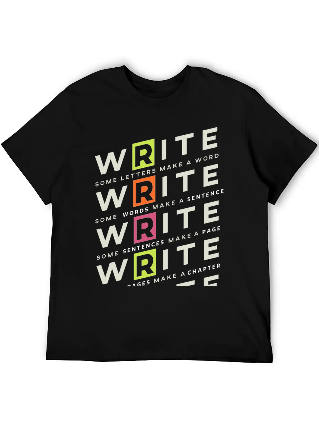 Write Write Write Writer Author Book Read Bookworm Essential Unisex Summer Tee – Soft Cotton Casual Fit