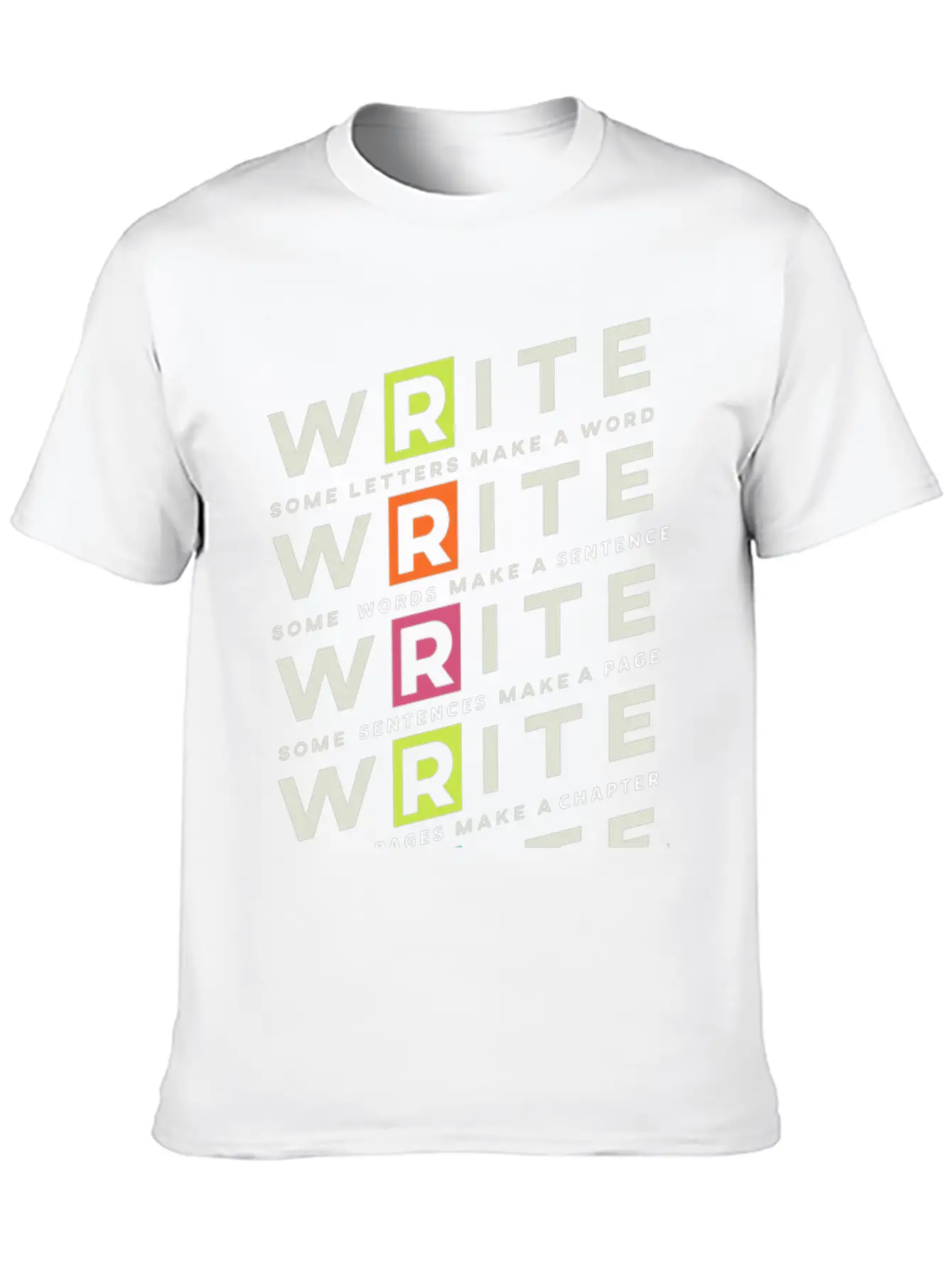 Write Write Write Writer Author Book Read Bookworm Essential Unisex Summer Tee – Soft Cotton Casual Fit