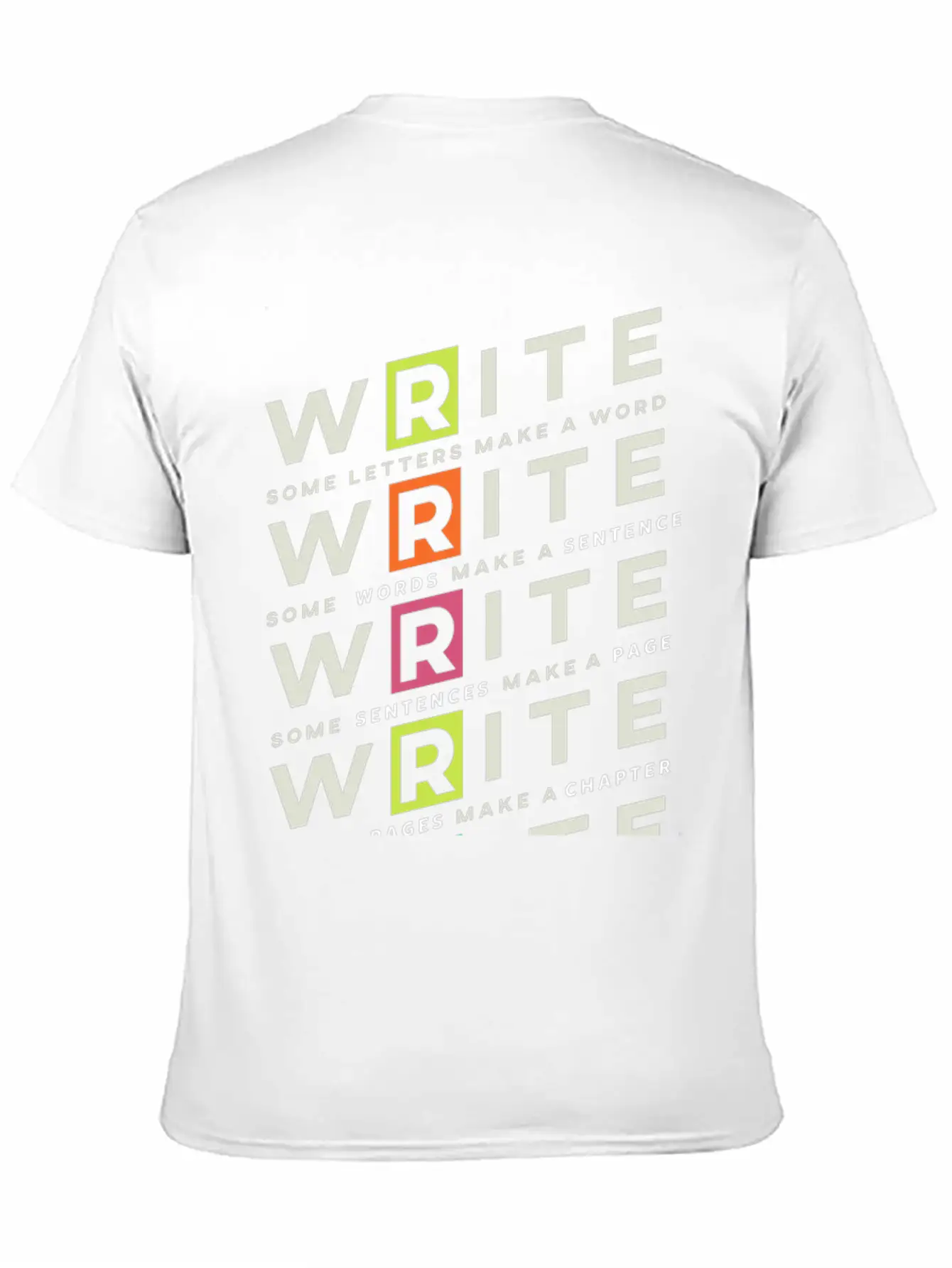 Write Write Write Writer Author Book Read Bookworm Essential Unisex Summer Tee – Soft Cotton Casual Fit