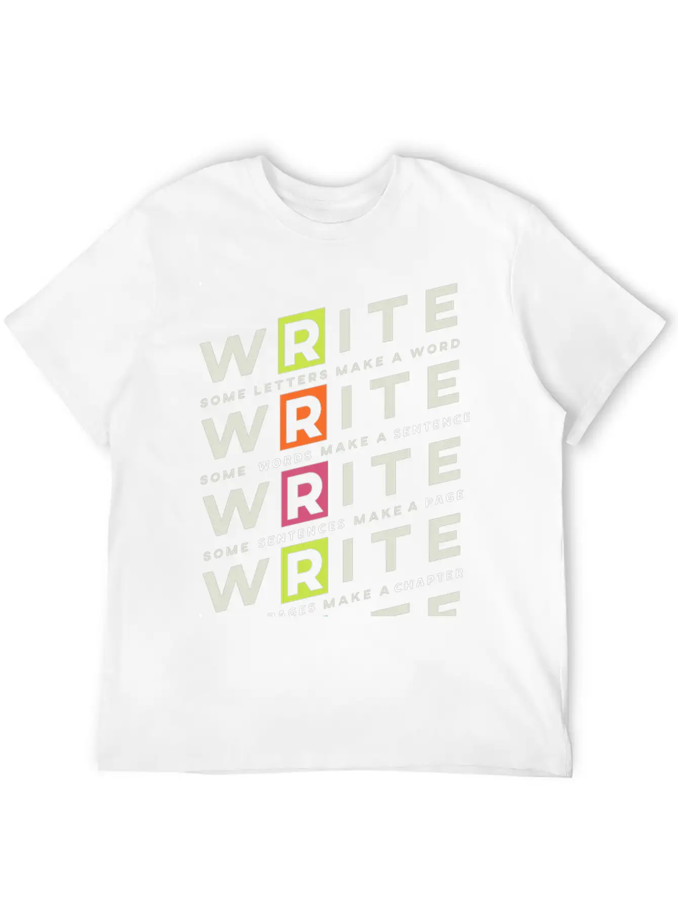 Write Write Write Writer Author Book Read Bookworm Essential Unisex Summer Tee – Soft Cotton Casual Fit