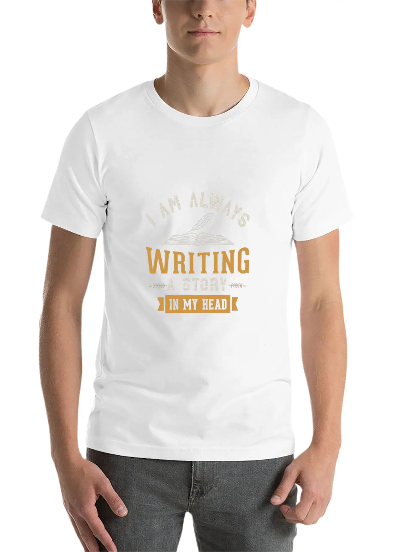 Writer Author Design For A Writing Fan Stylish Everyday T-Shirt – Unisex Basic Cotton Tee