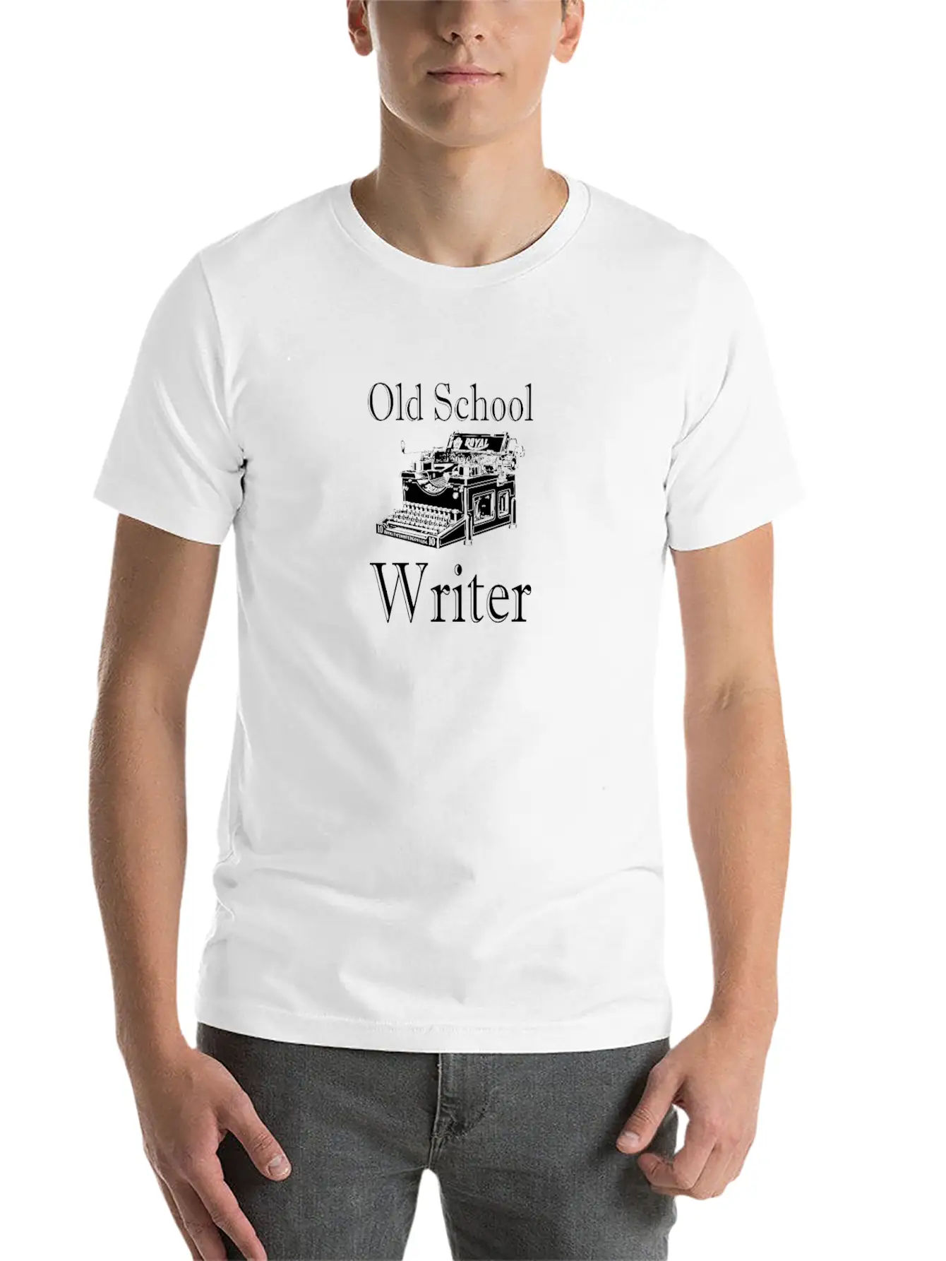 Writer - Old School Writer Stylish Everyday T-Shirt – Unisex Basic Cotton Tee