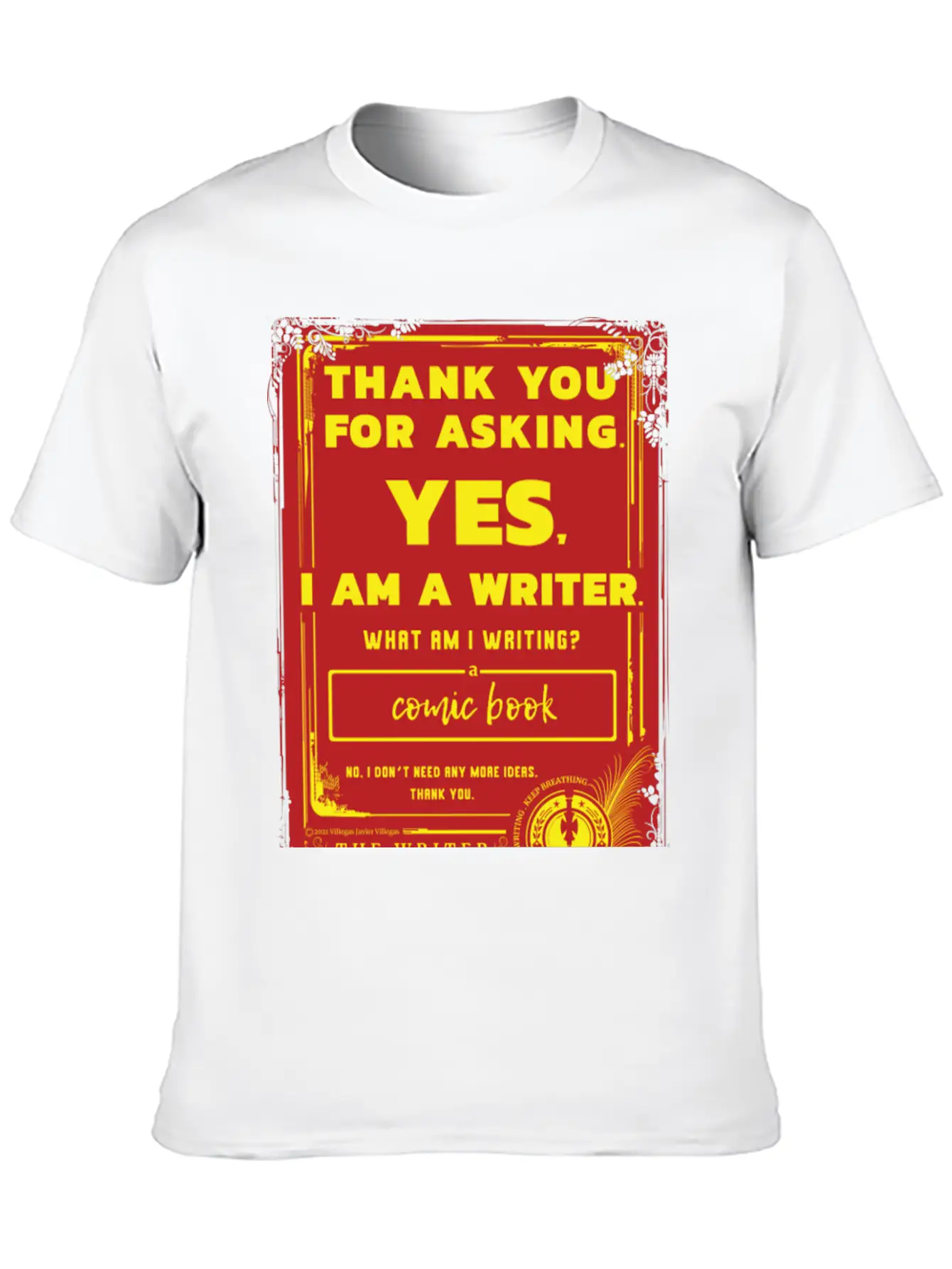Writing A Comic Book Basic Graphic T-Shirt – Daily Comfort In Soft Cotton