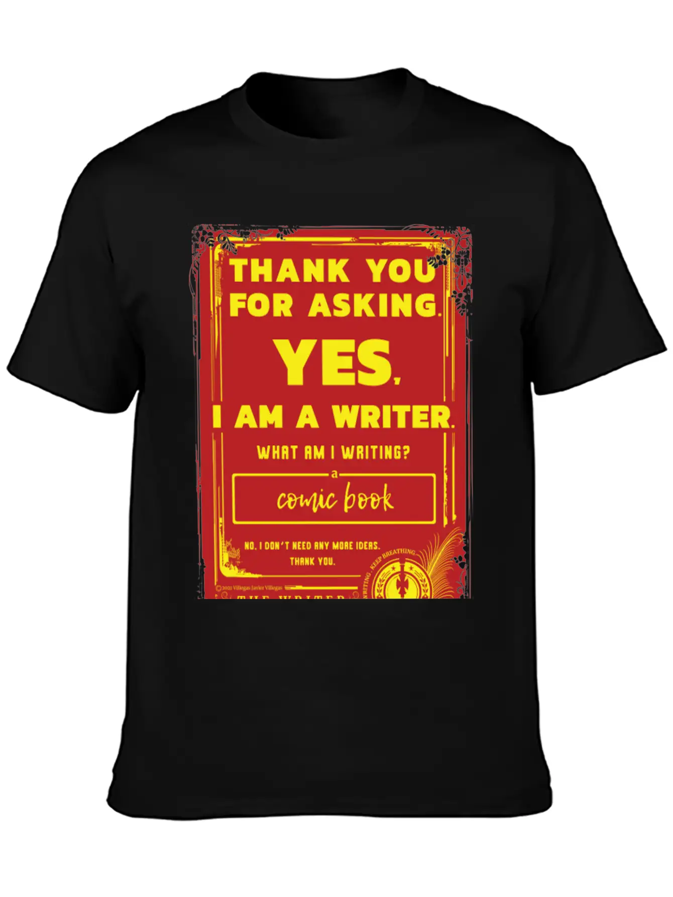 Writing A Comic Book Basic Graphic T-Shirt – Daily Comfort In Soft Cotton