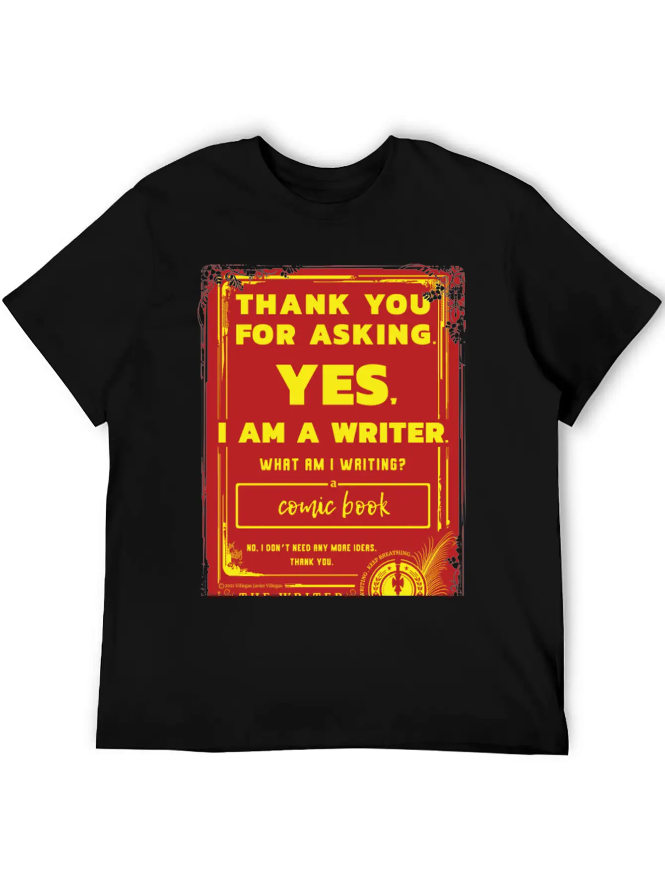 Writing A Comic Book Basic Graphic T-Shirt – Daily Comfort In Soft Cotton