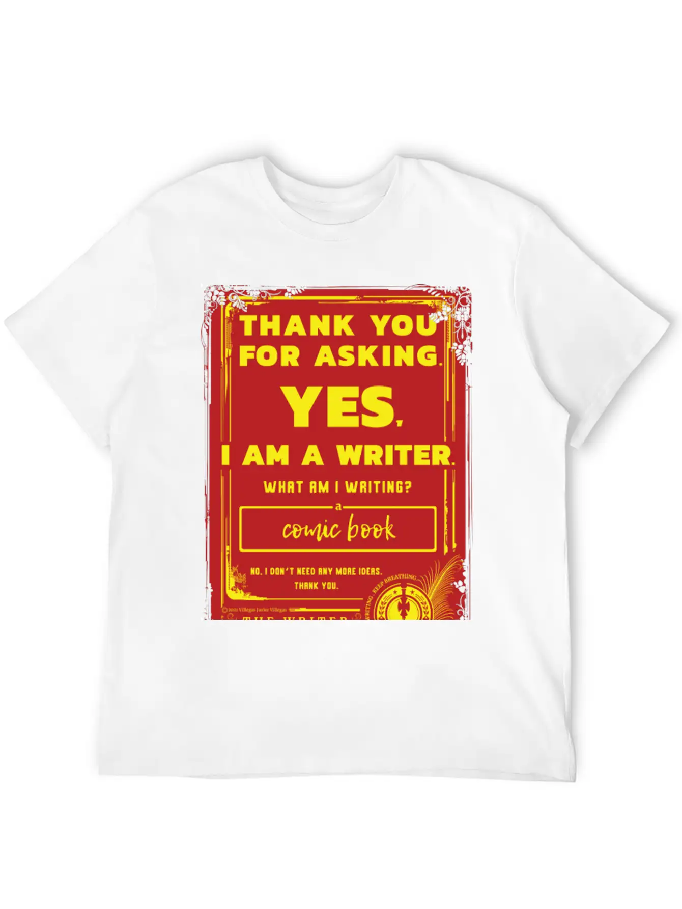 Writing A Comic Book Basic Graphic T-Shirt – Daily Comfort In Soft Cotton