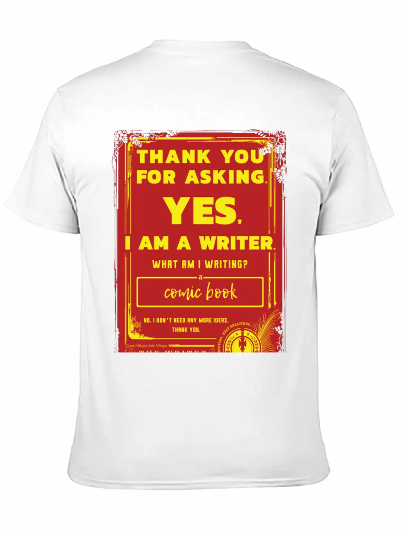 Writing A Comic Book Basic Graphic T-Shirt – Daily Comfort In Soft Cotton
