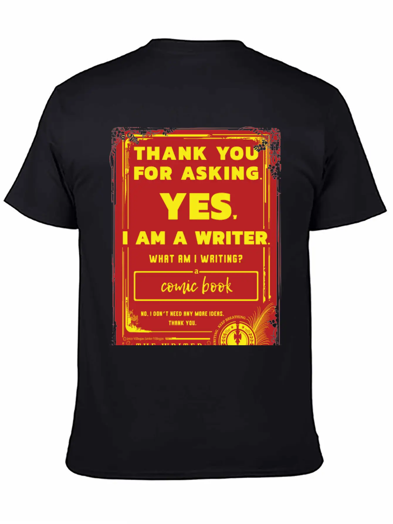 Writing A Comic Book Basic Graphic T-Shirt – Daily Comfort In Soft Cotton