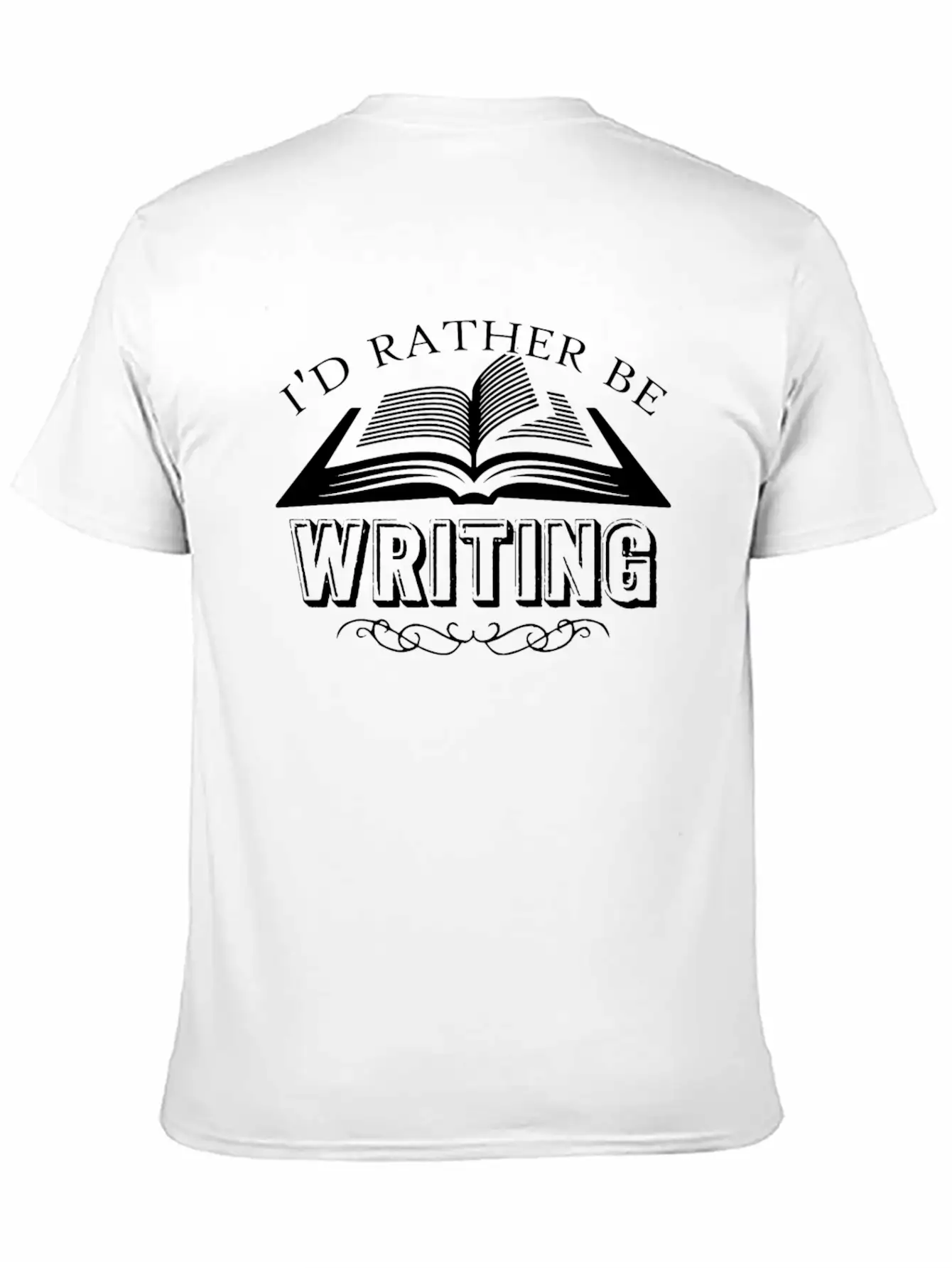 Writing Shirt - I'd Rather Be Writing Tee Shirt Comfortable Minimalist Graphic Tee – Summer Style Essential