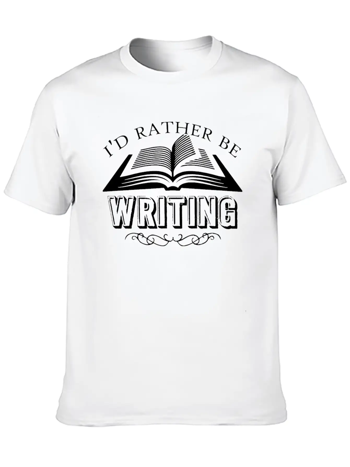 Writing Shirt - I'd Rather Be Writing Tee Shirt Comfortable Minimalist Graphic Tee – Summer Style Essential