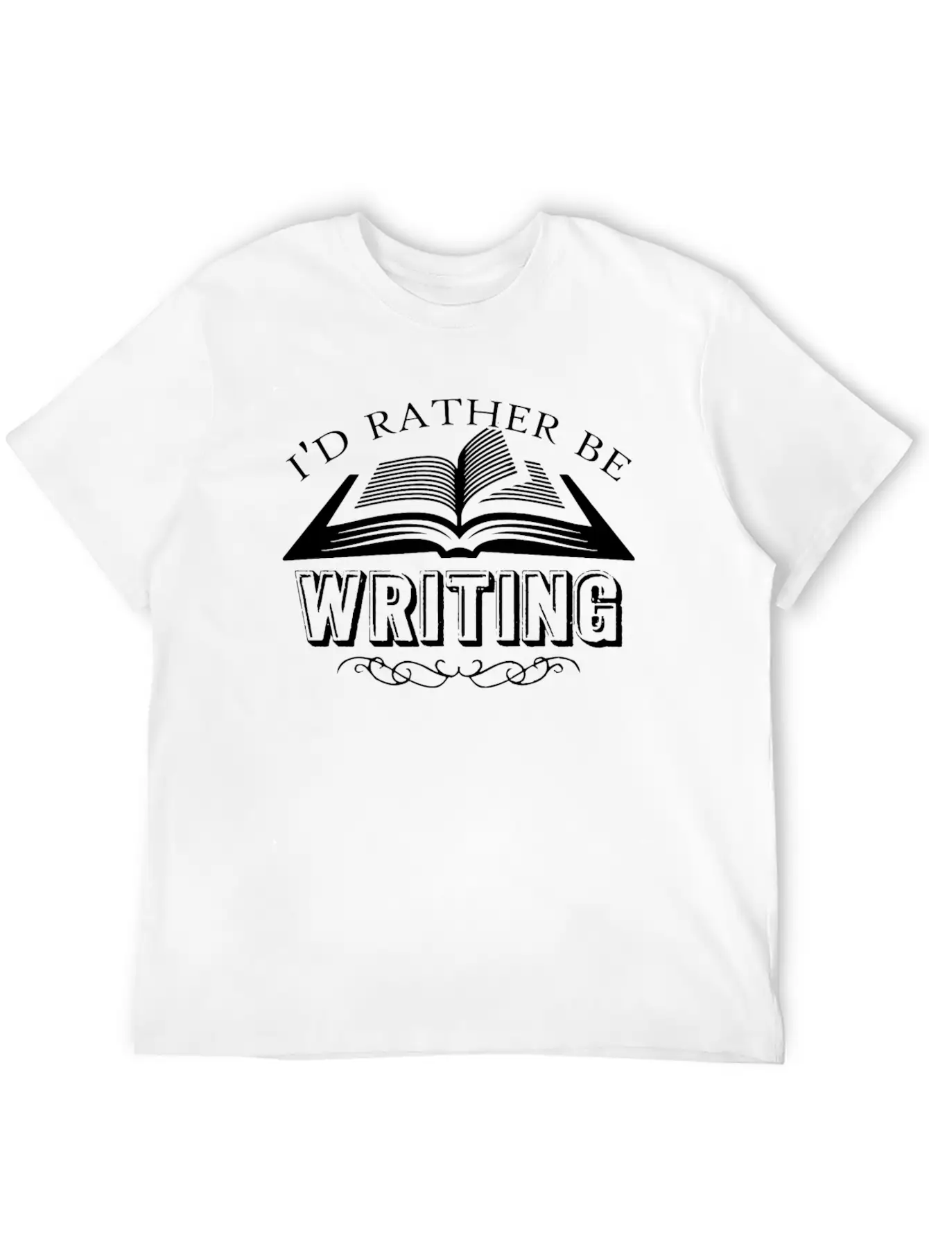 Writing Shirt - I'd Rather Be Writing Tee Shirt Comfortable Minimalist Graphic Tee – Summer Style Essential