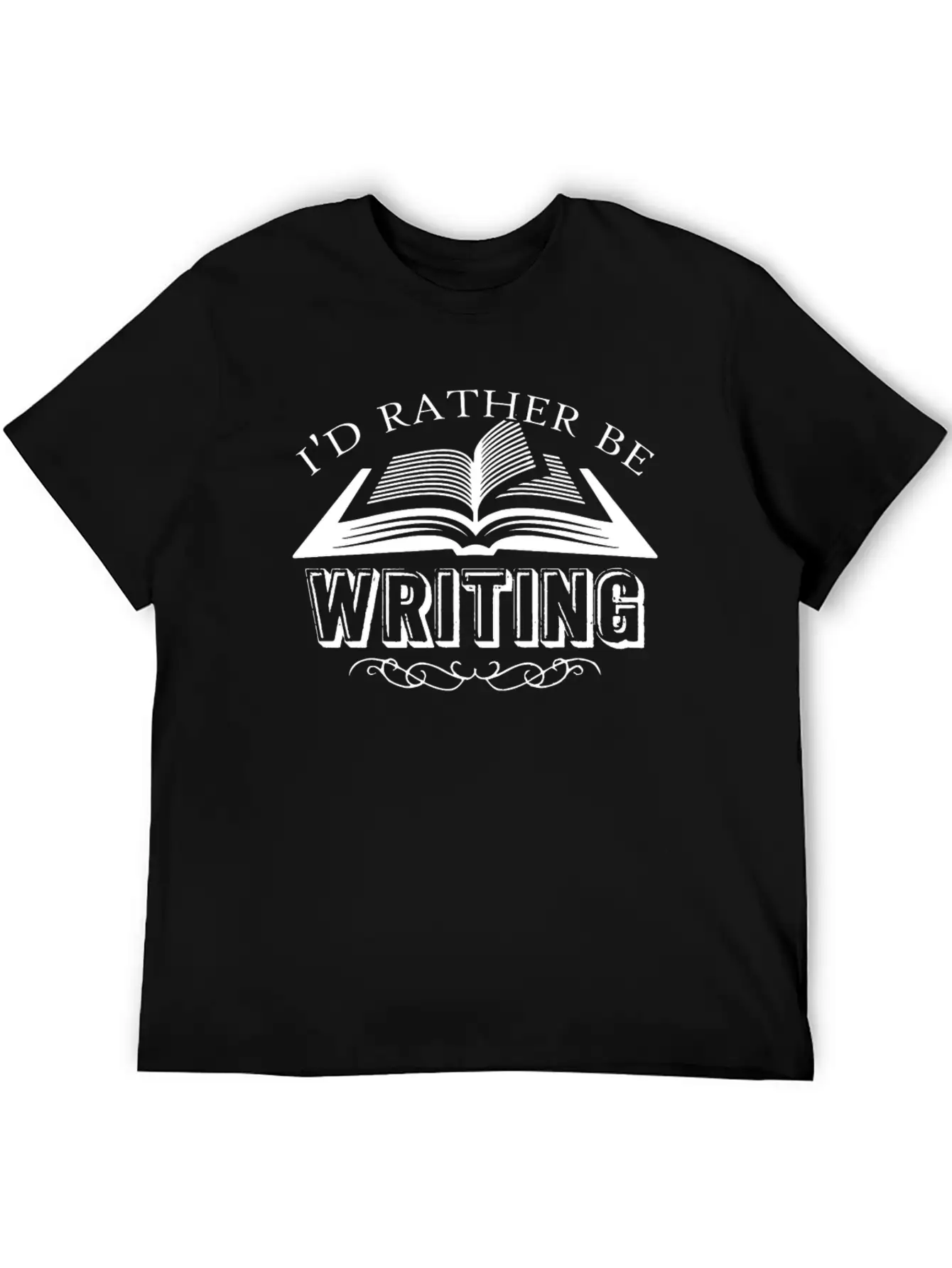 Writing Shirt - I'd Rather Be Writing Tee Shirt Comfortable Minimalist Graphic Tee – Summer Style Essential