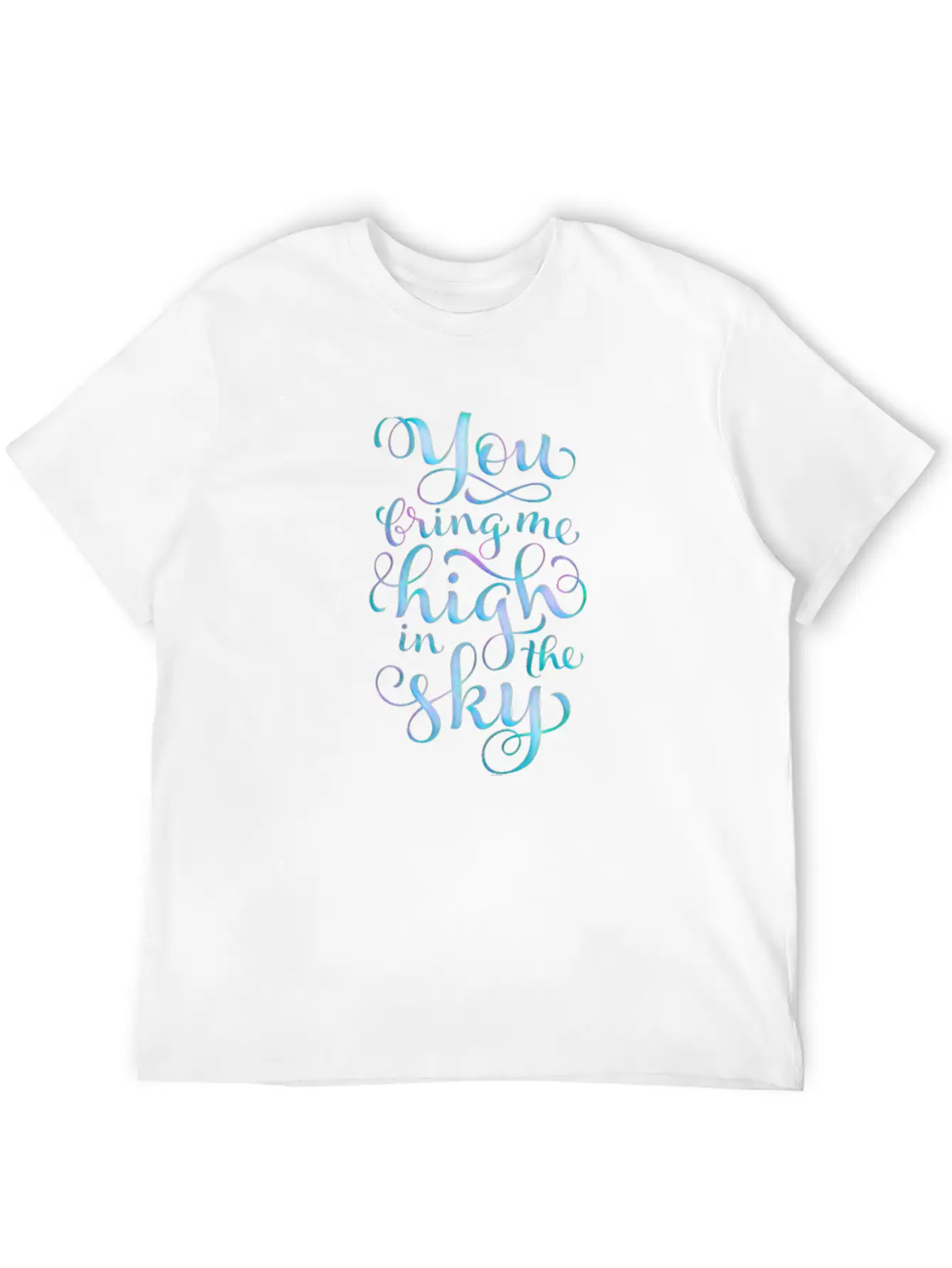 Writing Unisex Short Sleeve Soft Cotton T-Shirt – Casual Everyday Wear