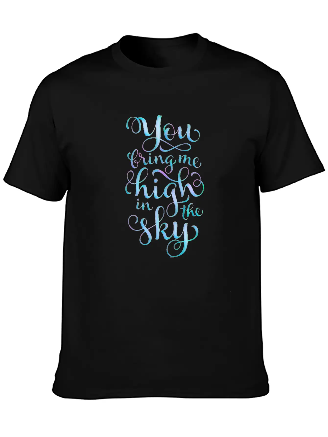 Writing Unisex Short Sleeve Soft Cotton T-Shirt – Casual Everyday Wear