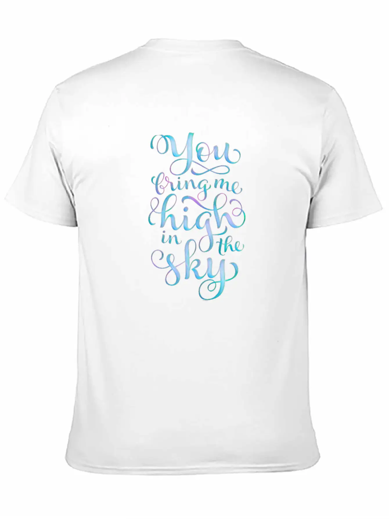 Writing Unisex Short Sleeve Soft Cotton T-Shirt – Casual Everyday Wear