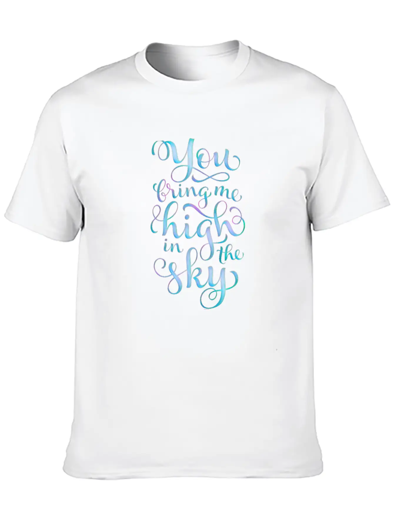 Writing Unisex Short Sleeve Soft Cotton T-Shirt – Casual Everyday Wear