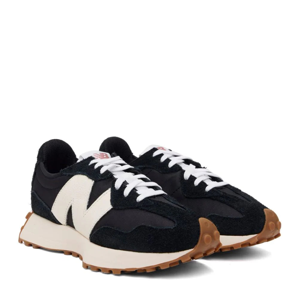 New Balance Women's 327 in Black with White Gum