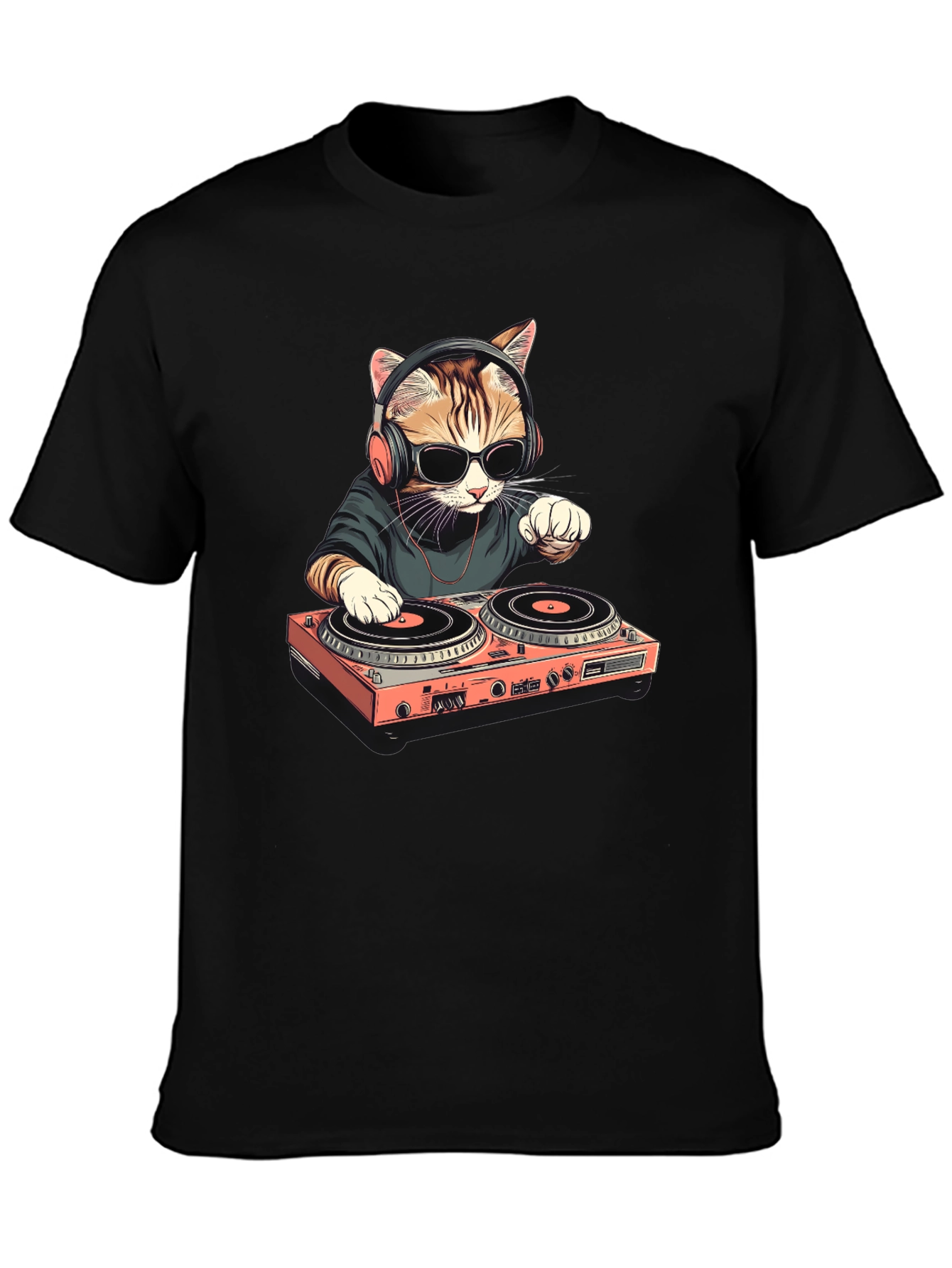 DJ Cat T-Shirt - Cool & Unique Design