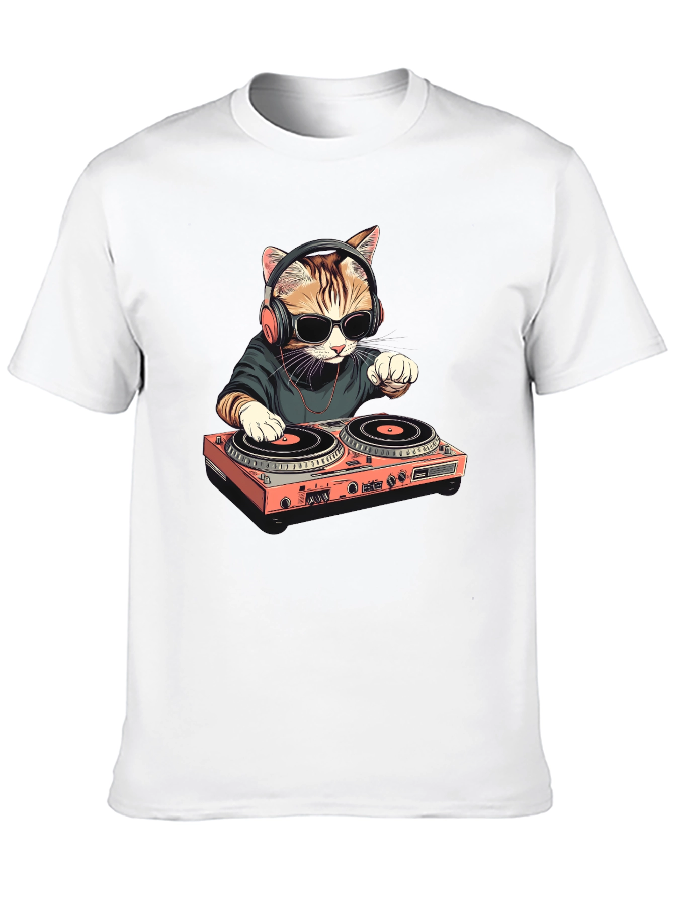 DJ Cat T-Shirt - Cool & Unique Design