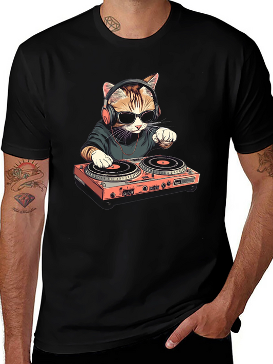DJ Cat T-Shirt - Cool & Unique Design