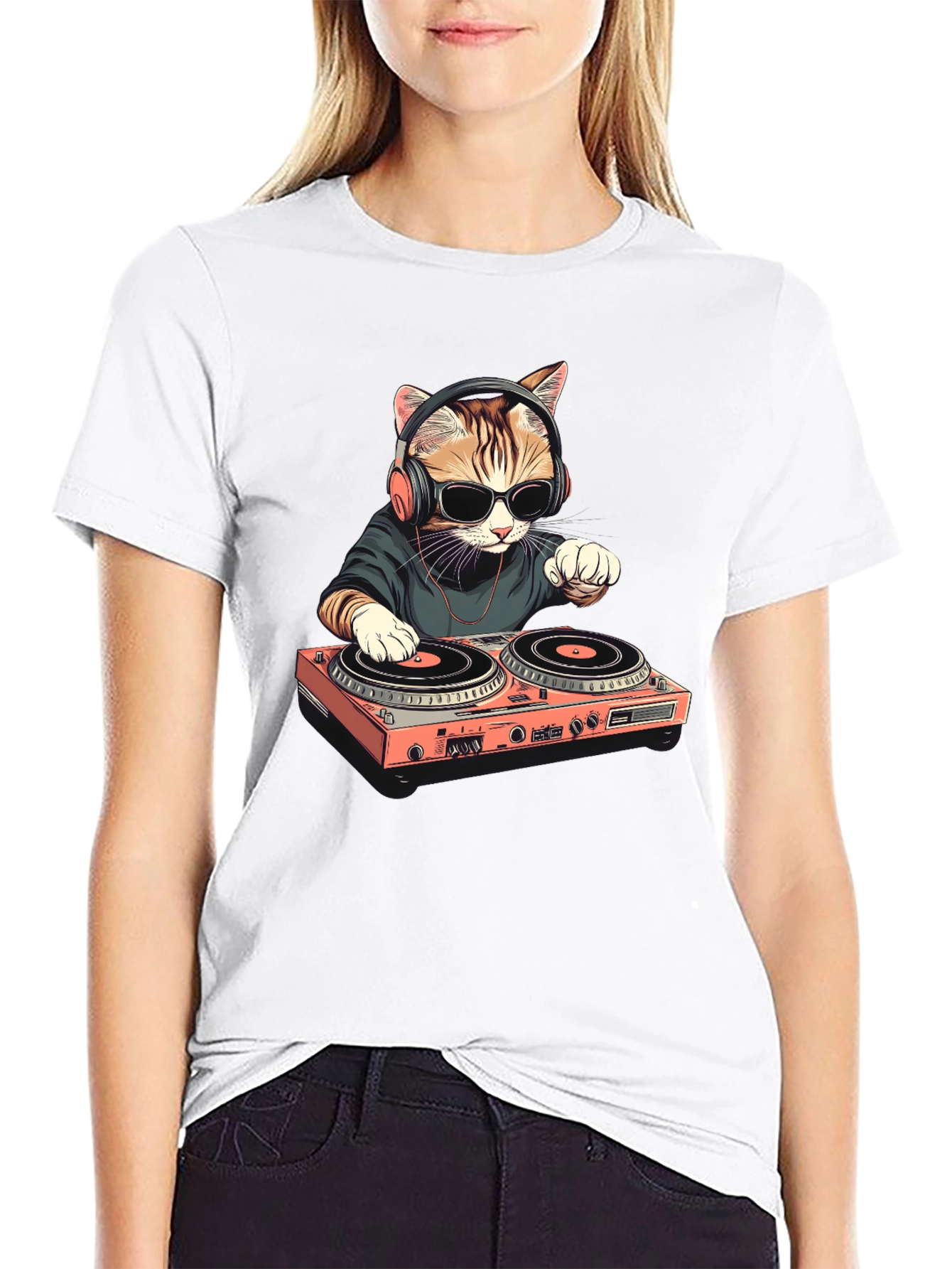 DJ Cat T-Shirt - Cool & Unique Design