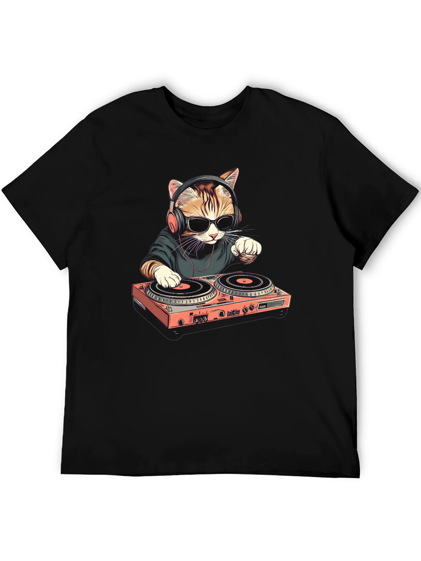 DJ Cat T-Shirt - Cool & Unique Design