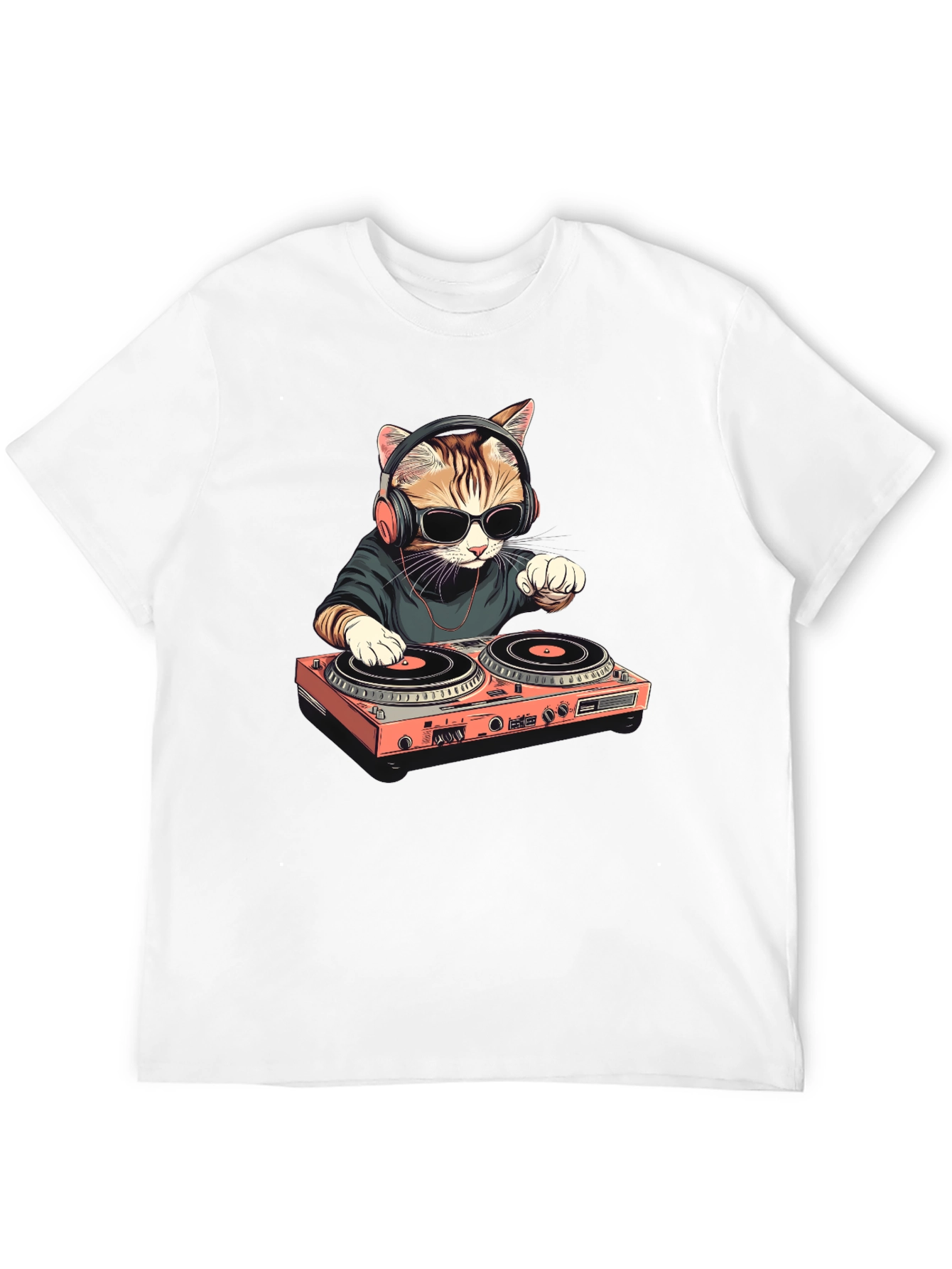 DJ Cat T-Shirt - Cool & Unique Design