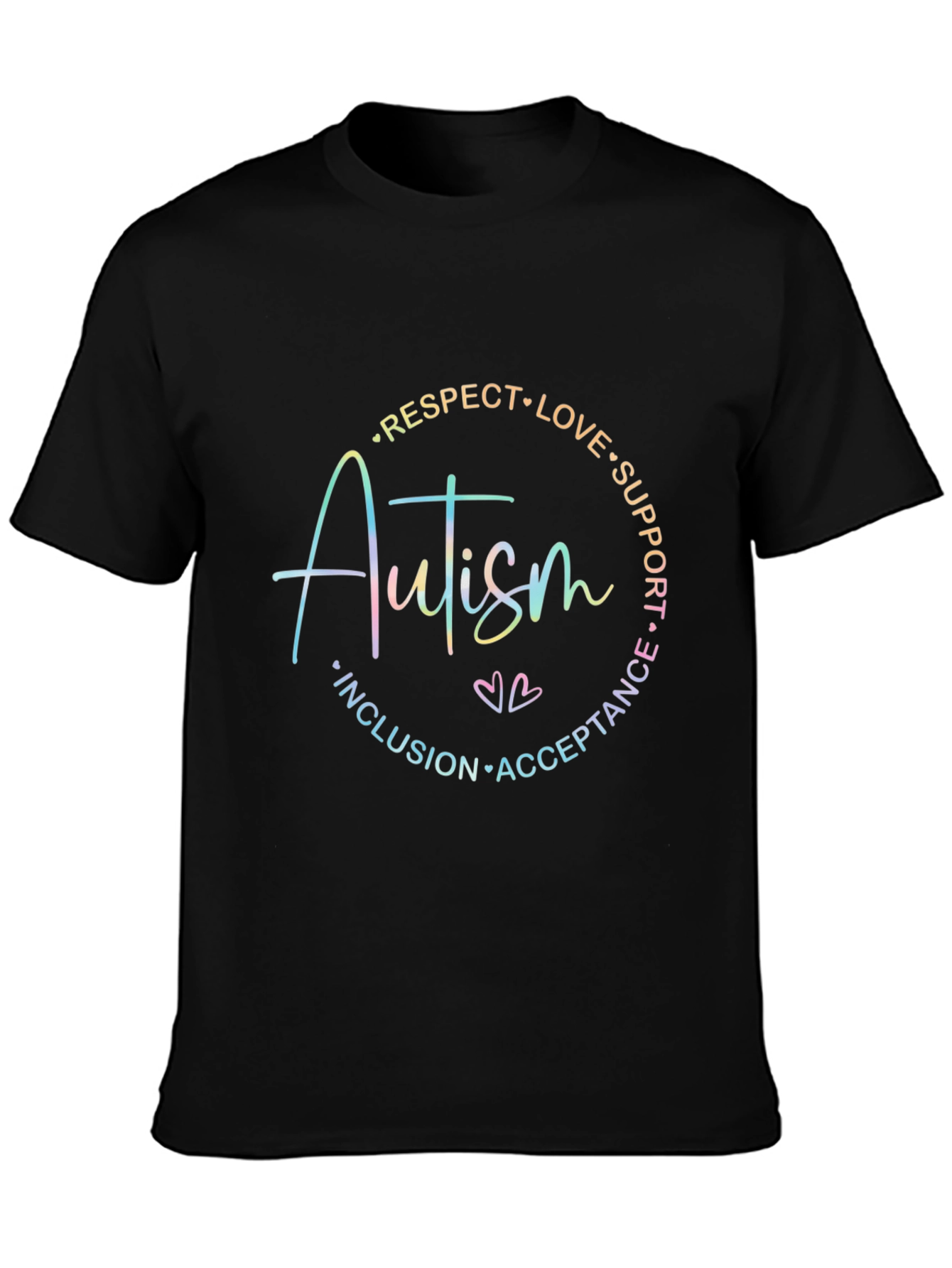 Autism Awareness Graphic Tee - Respect Love Support