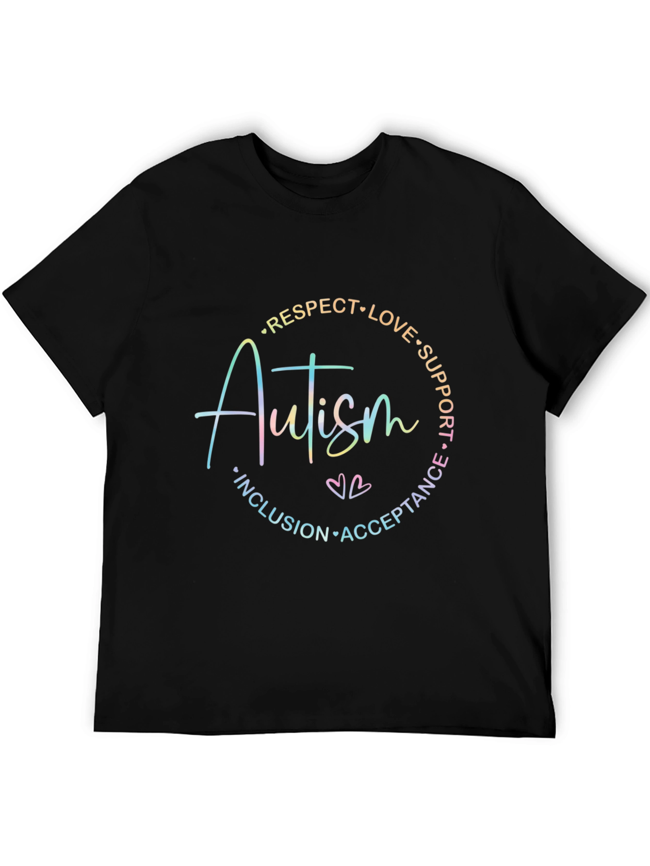 Autism Awareness Graphic Tee - Respect Love Support