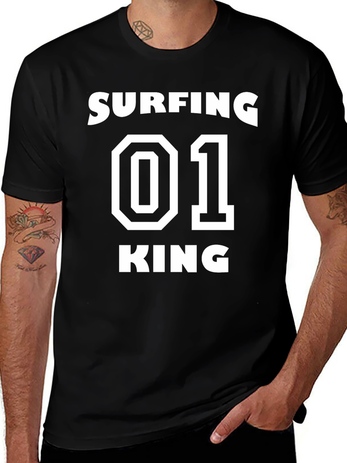 Surfing King T-Shirt - Number 01 Graphic Tee