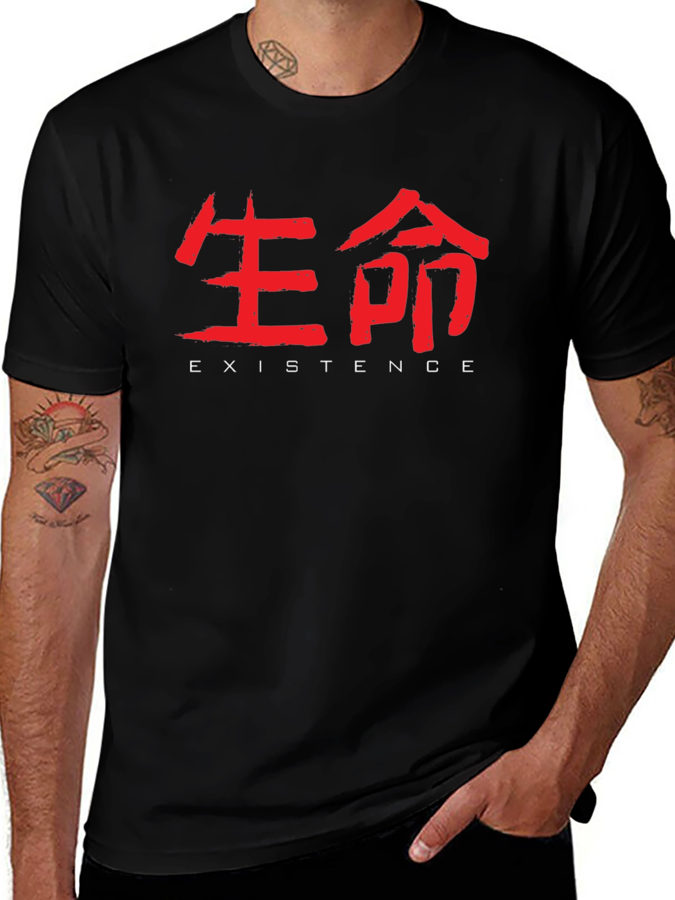Existence Graphic Tee - Black T-Shirt