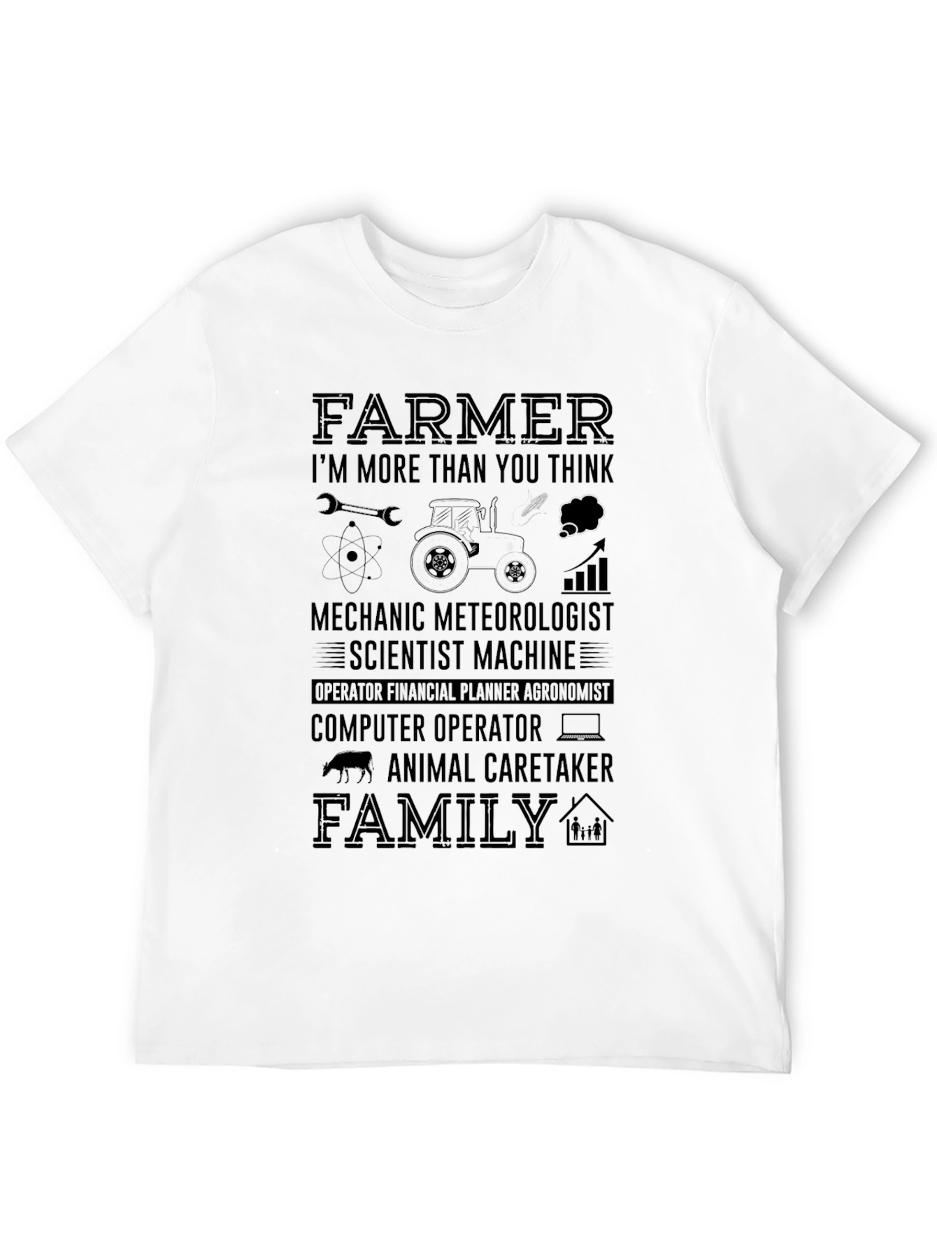 Farmer More Than You Think Black T-Shirt