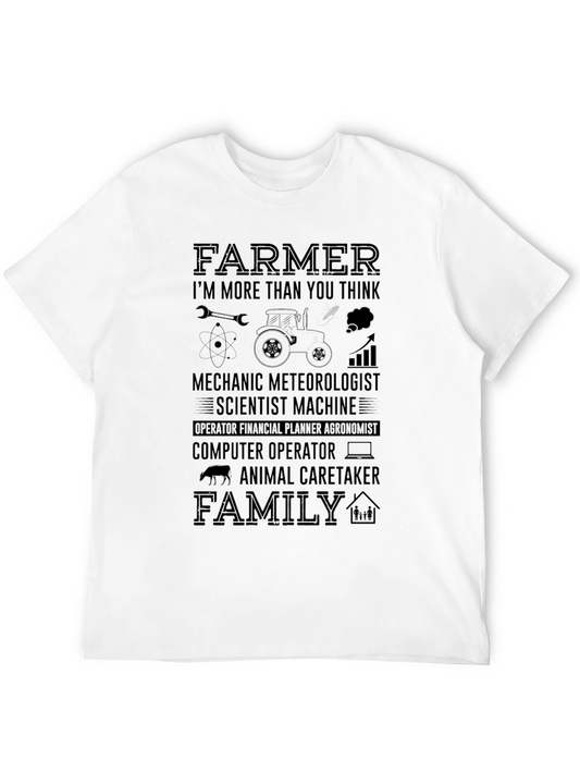 Farmer More Than You Think Black T-Shirt