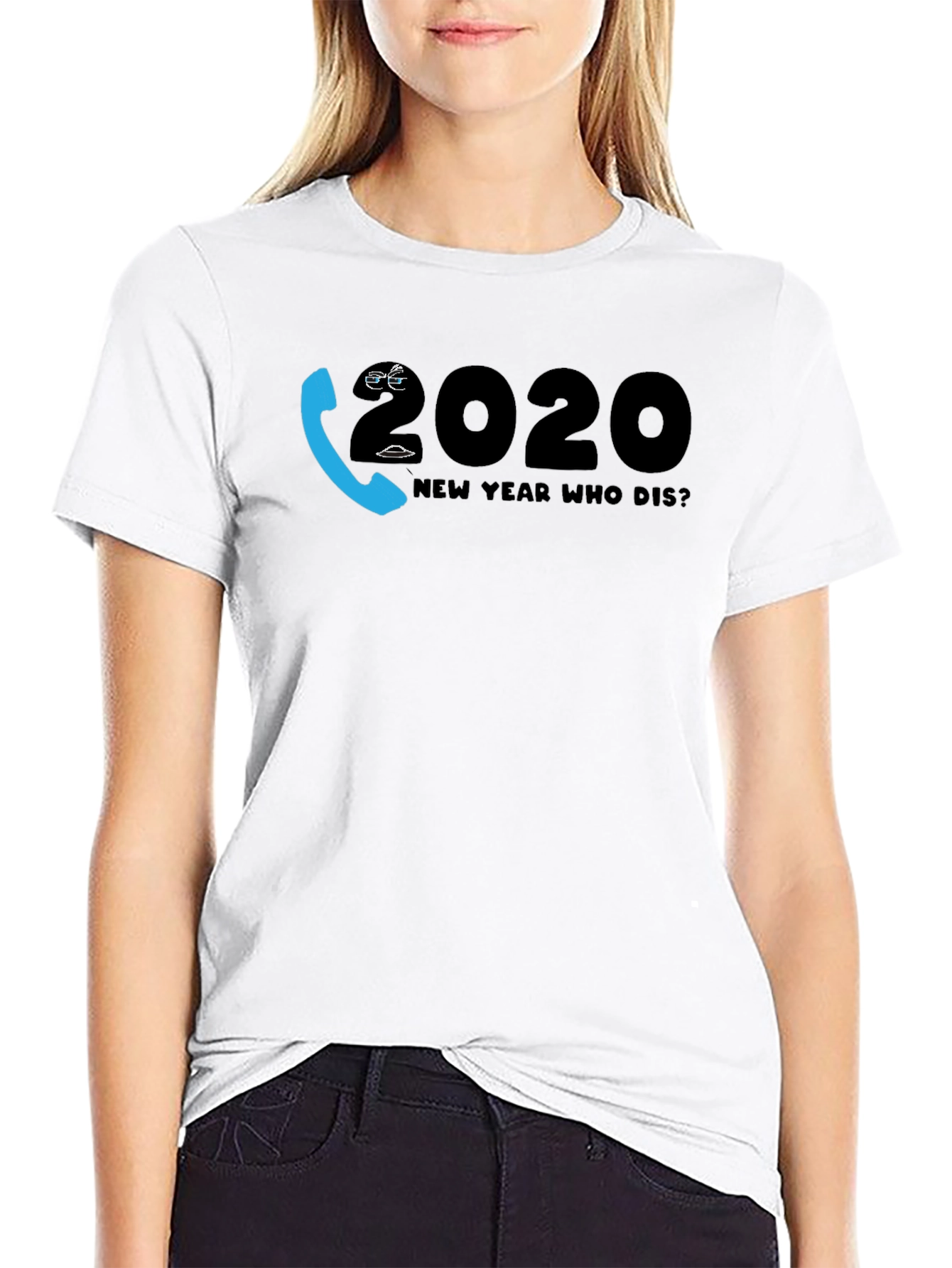 New Year Who Dis? 2020 Novelty Graphic T-Shirt