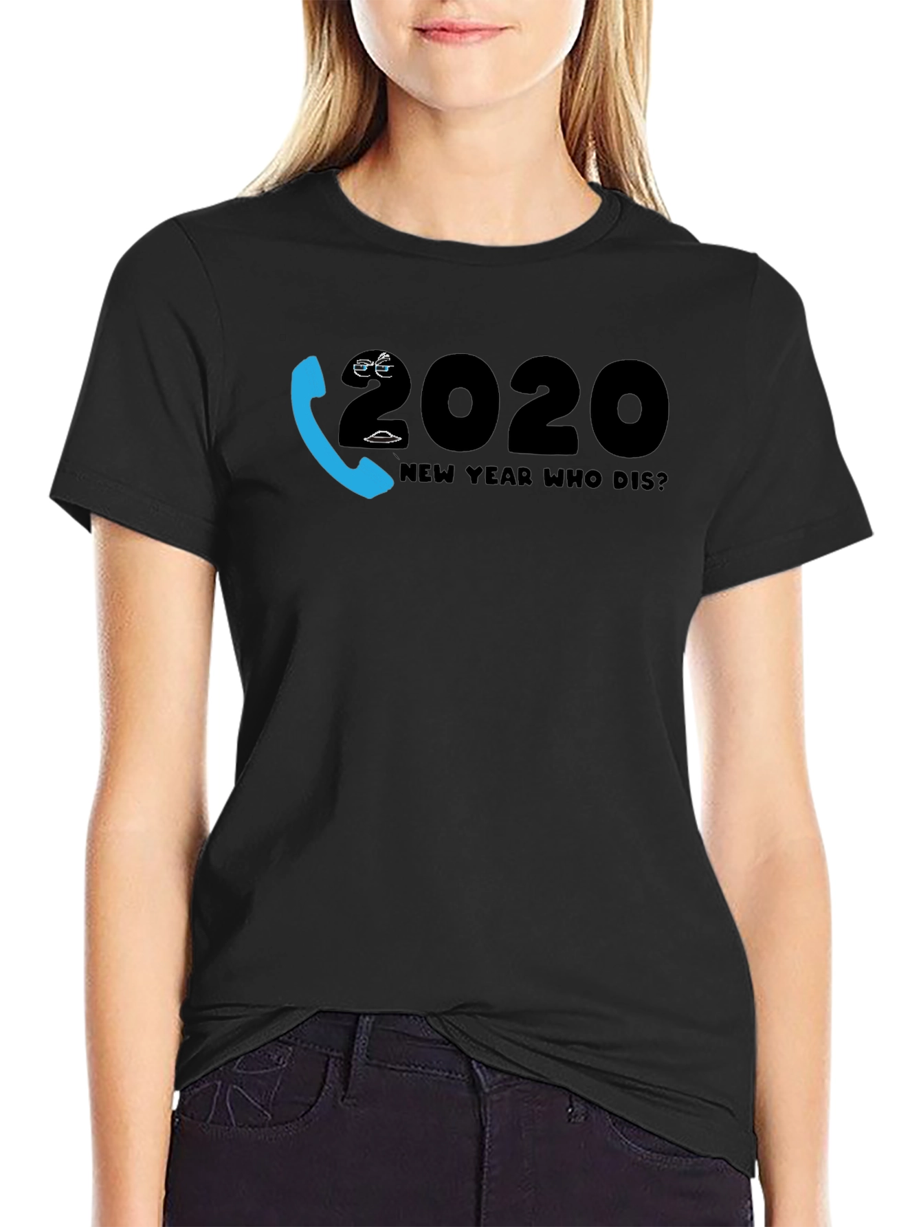 New Year Who Dis? 2020 Novelty Graphic T-Shirt