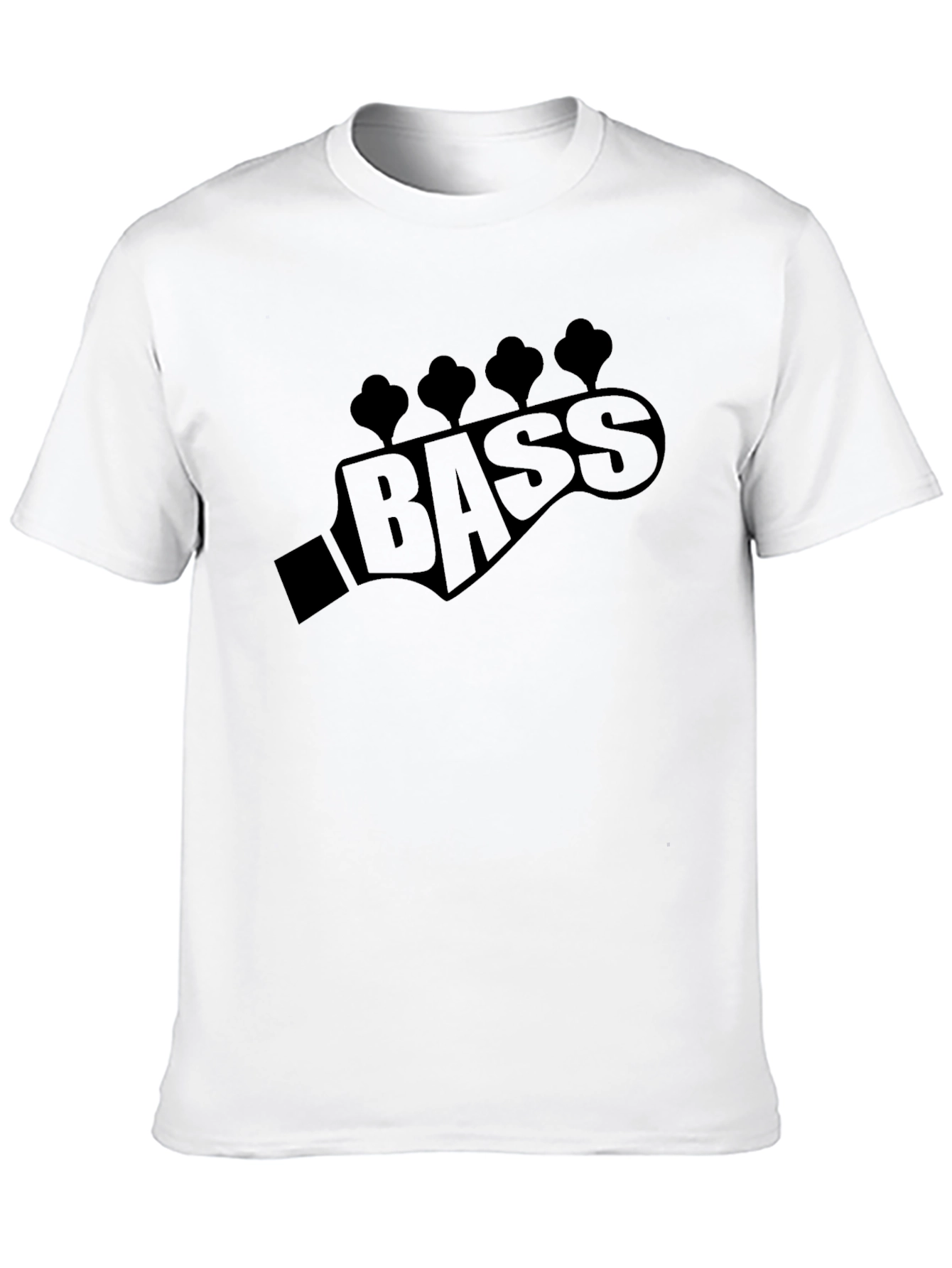 Bass Guitar Headstock T-Shirt - Musician Tee