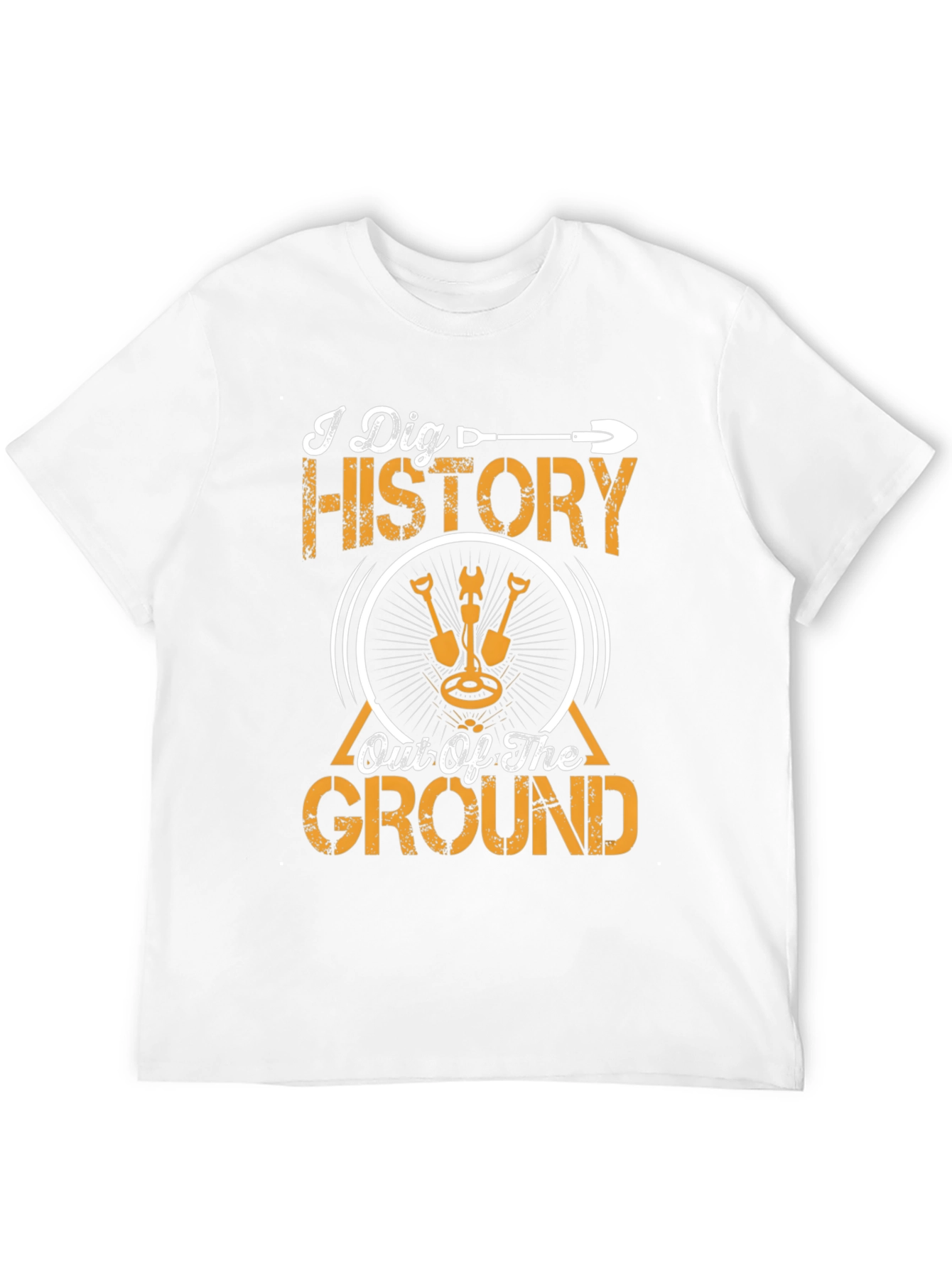 I Dig History T-Shirt Metal Detecting Black Tee