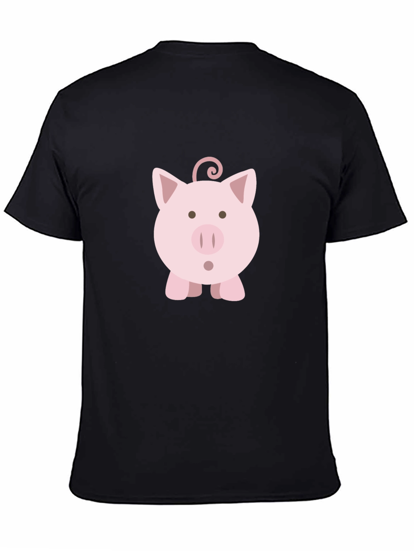 Pig Graphic Black Tee - Casual Cotton Comfort
