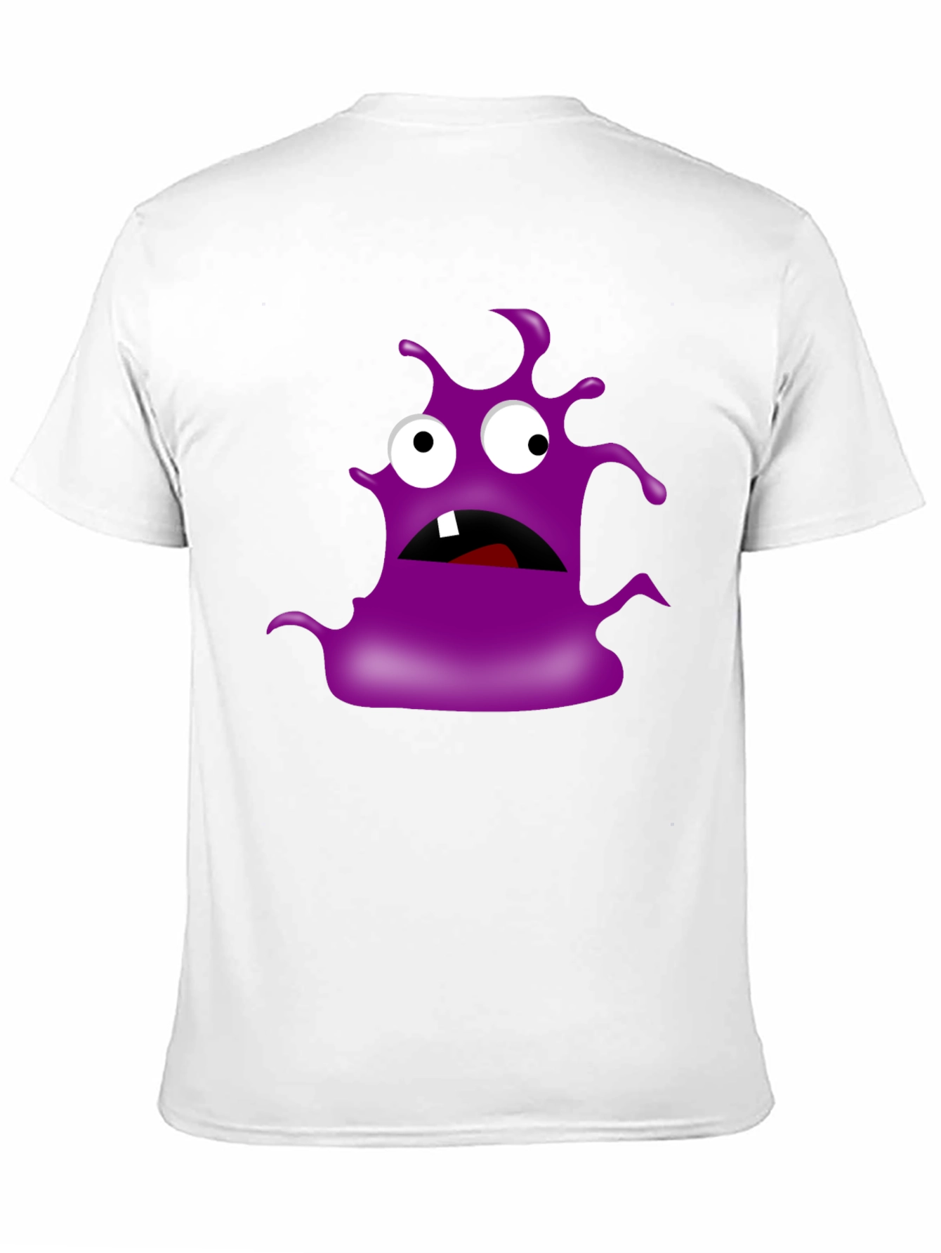 Monster Graphic Print Tee - Black Cotton T-Shirt