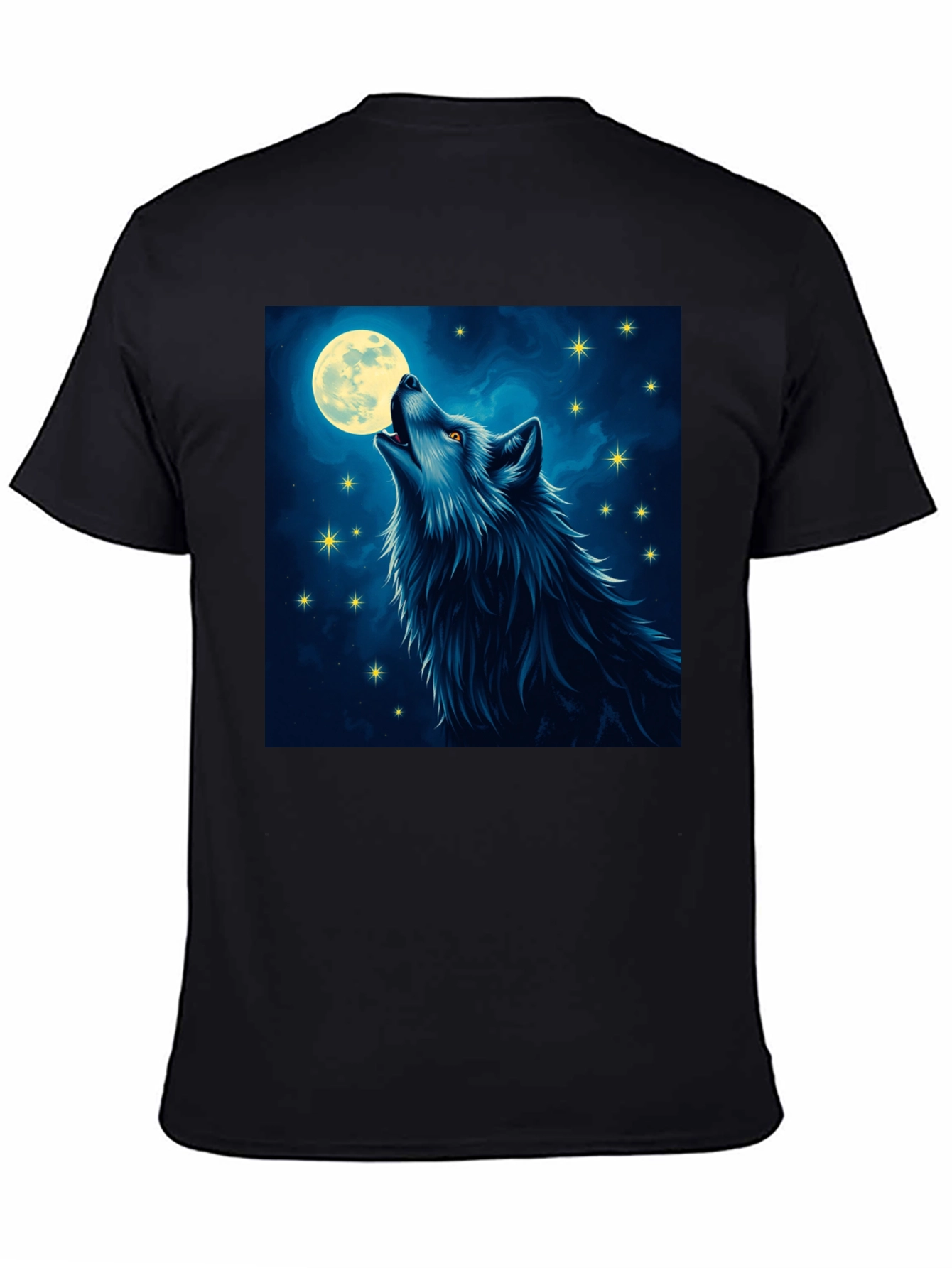 Wolf Moon T-Shirt - Mystical Night Design