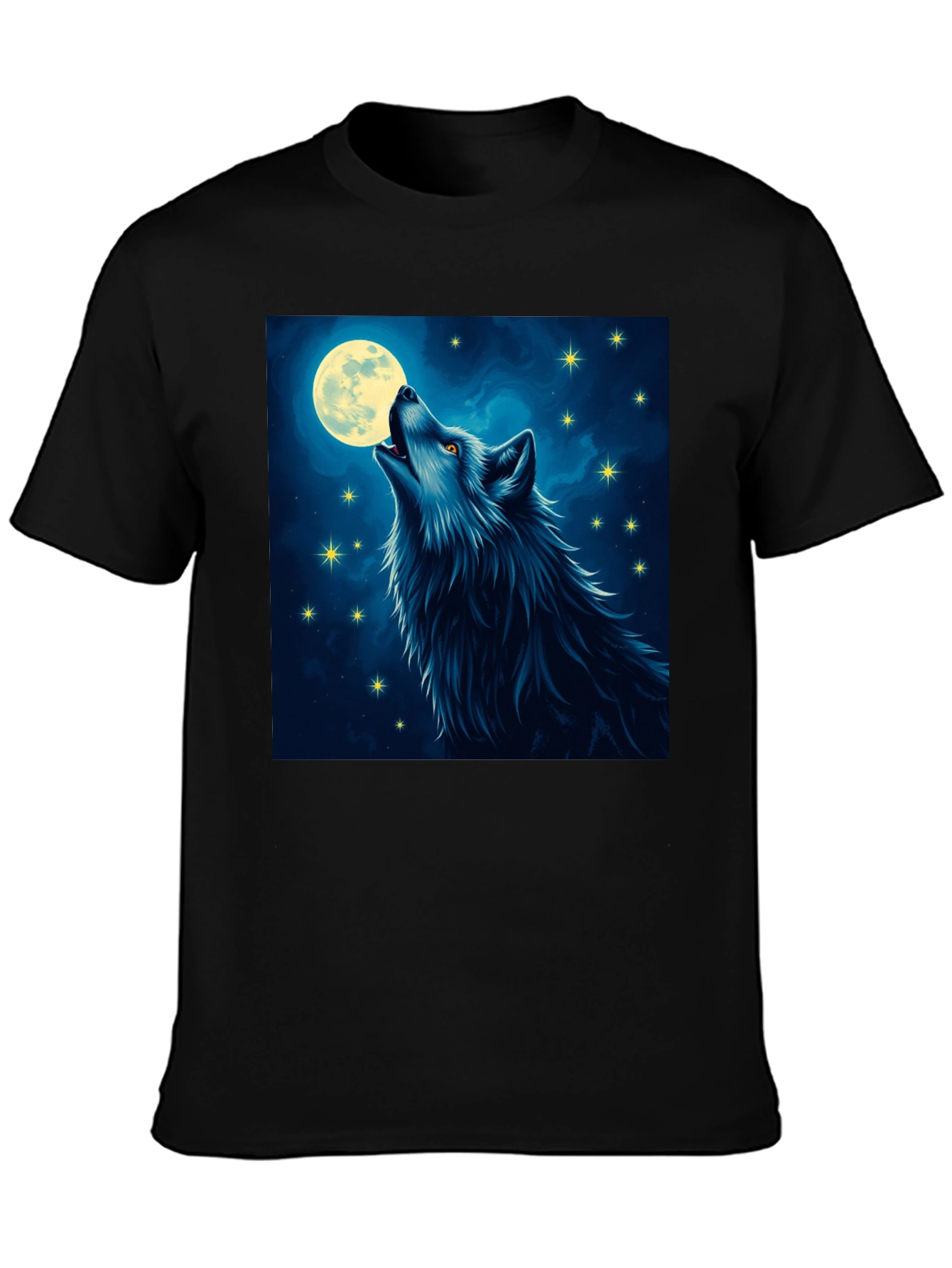 Wolf Moon T-Shirt - Mystical Night Design
