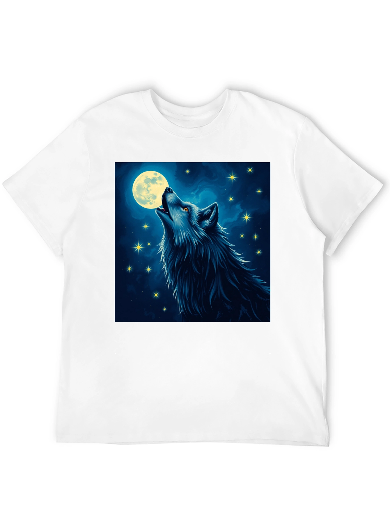 Wolf Moon T-Shirt - Mystical Night Design