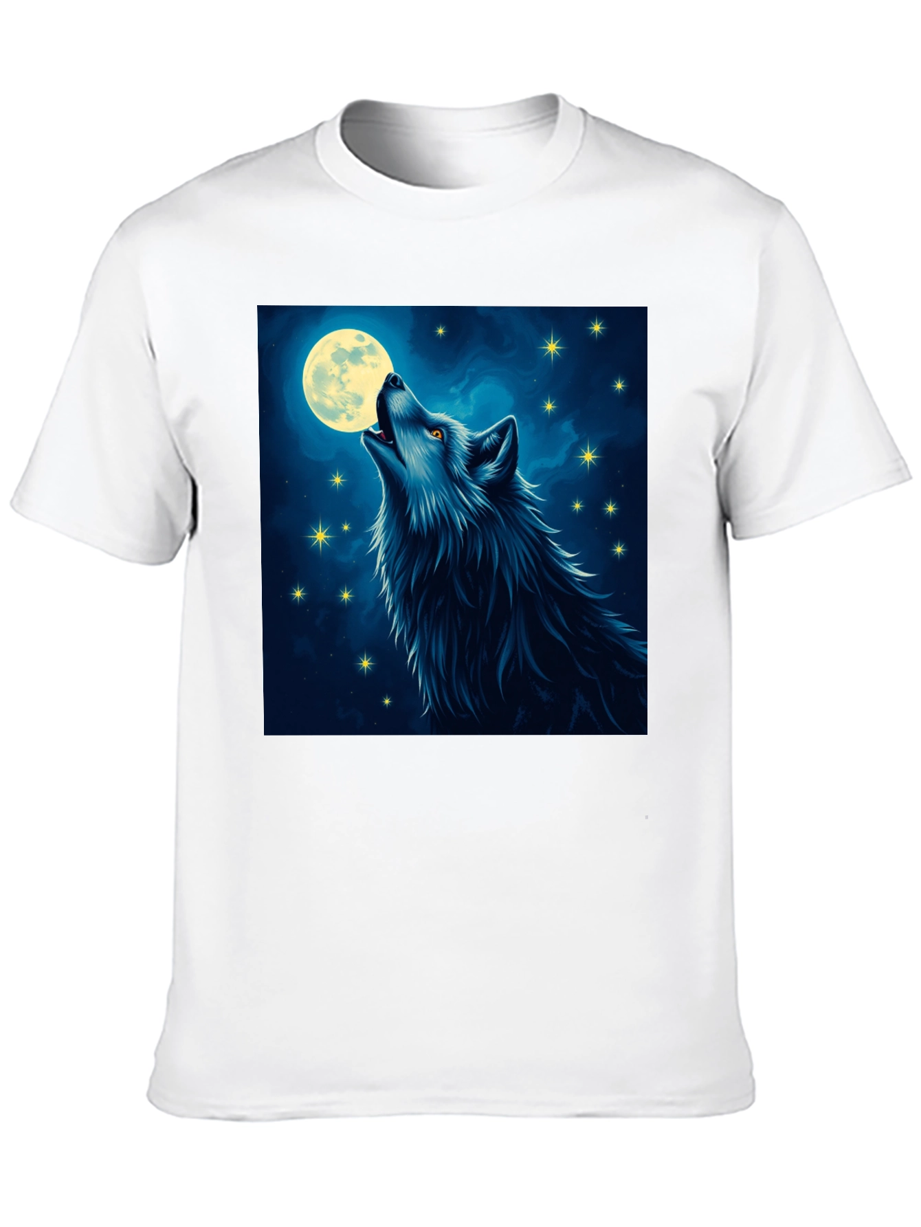 Wolf Moon T-Shirt - Mystical Night Design