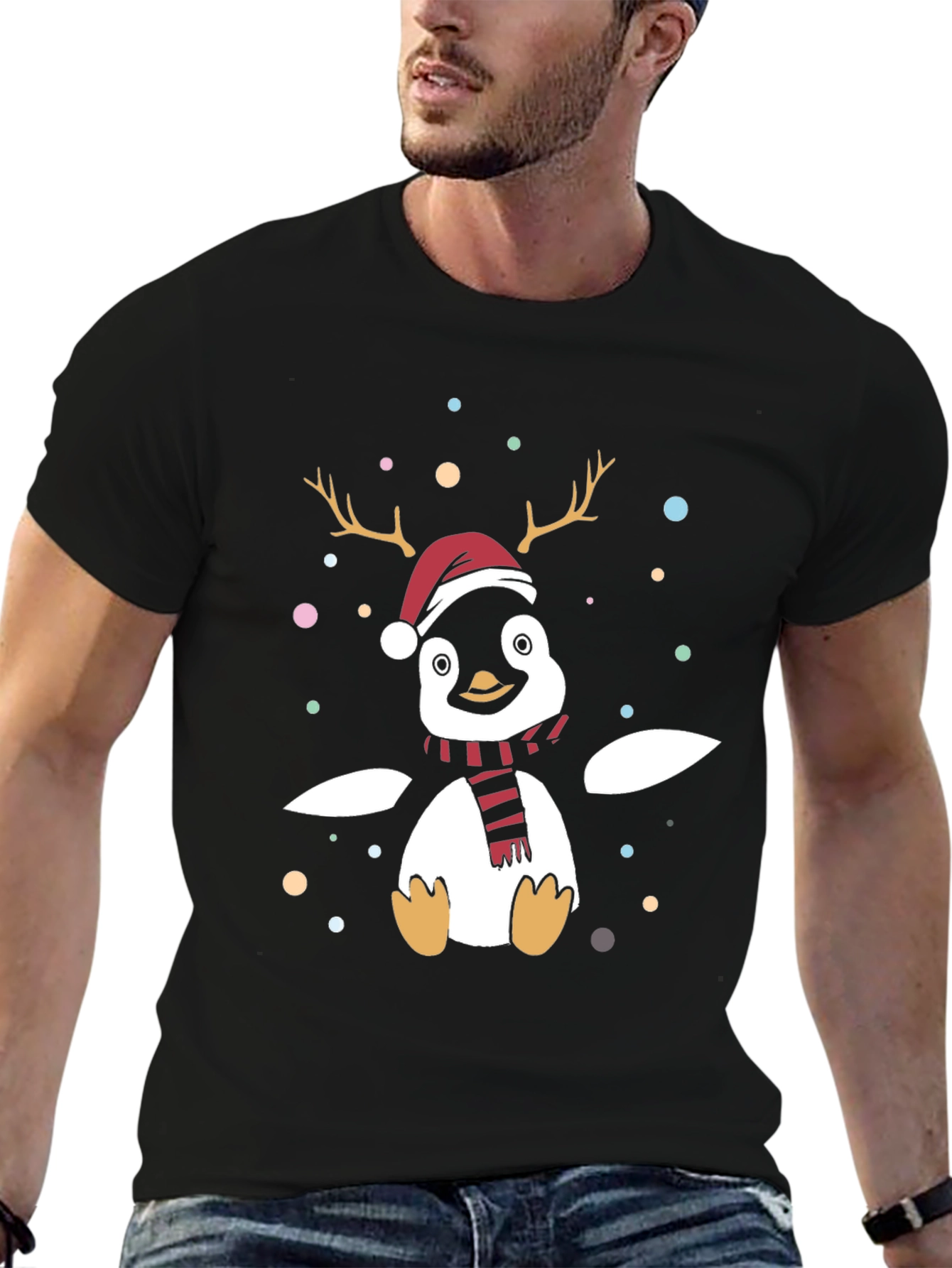 Festive Penguin Christmas T-Shirt