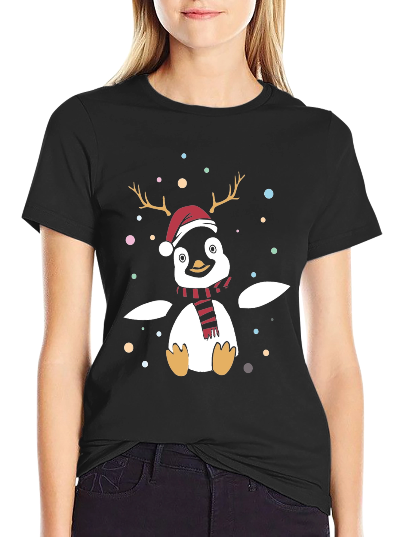 Festive Penguin Christmas T-Shirt