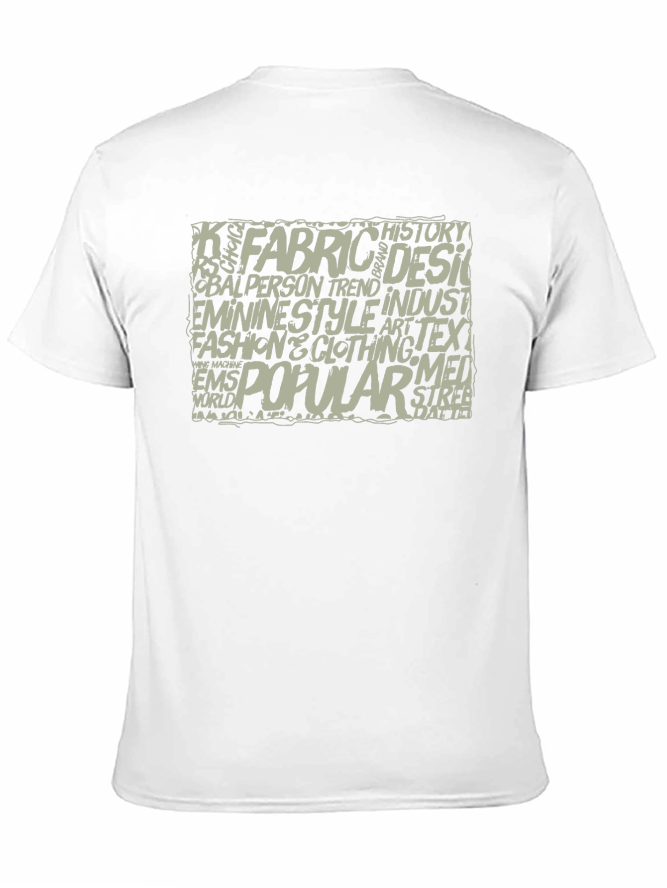 Word Art Graphic T-Shirt - Black