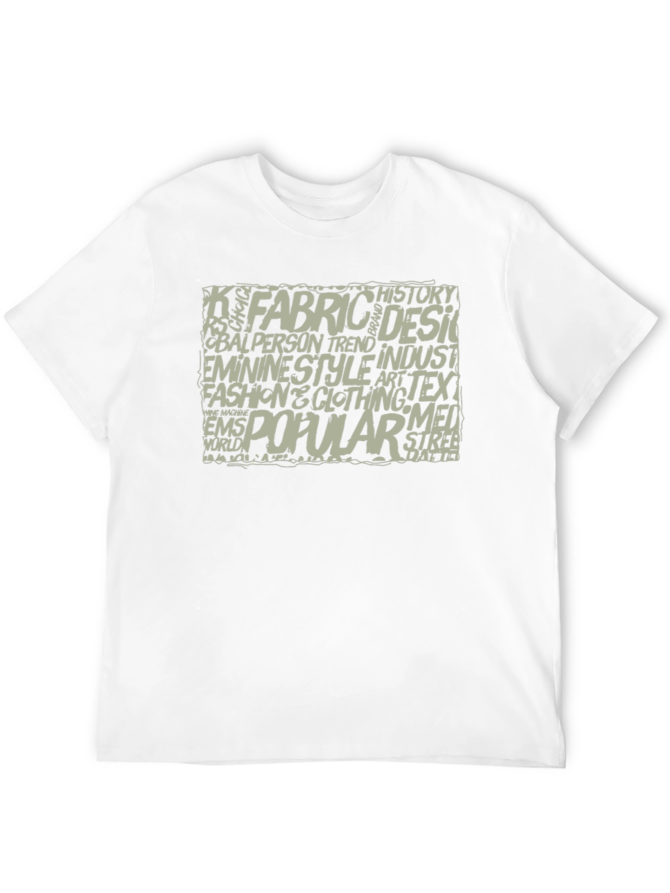 Word Art Graphic T-Shirt - Black