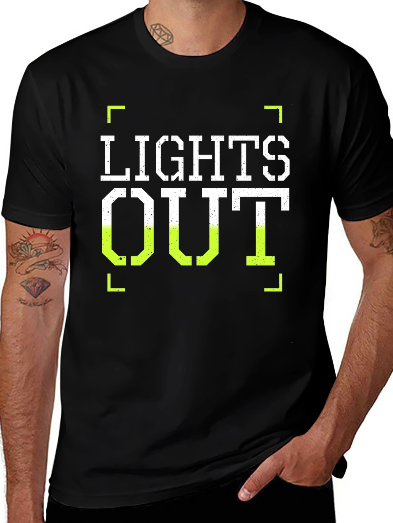 Lights Out Graphic T-Shirt - Trendy Casual Tee